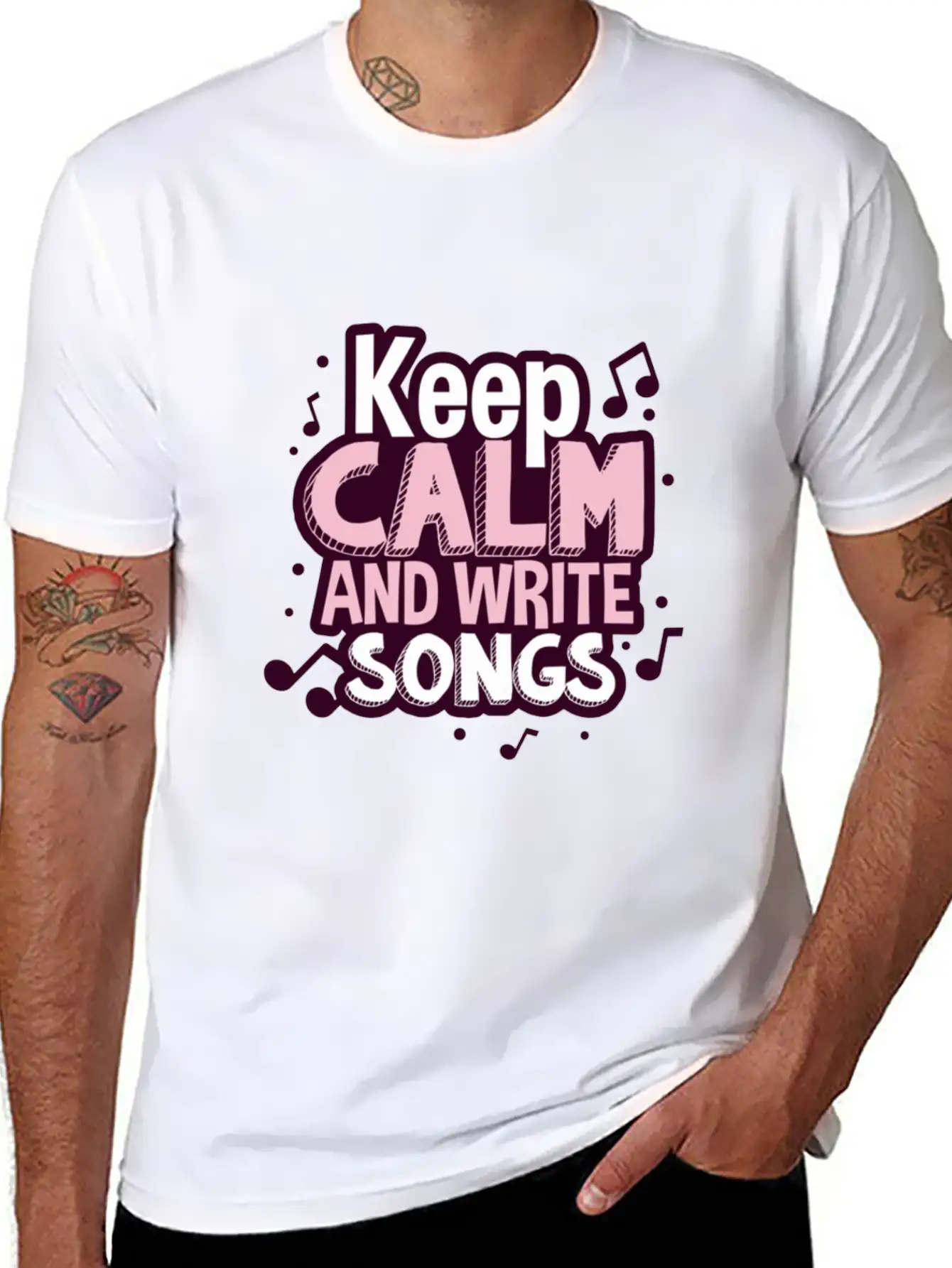 Songwriter Musician Singer Singing Breathable Soft Cotton T-Shirt – Timeless Casual Look