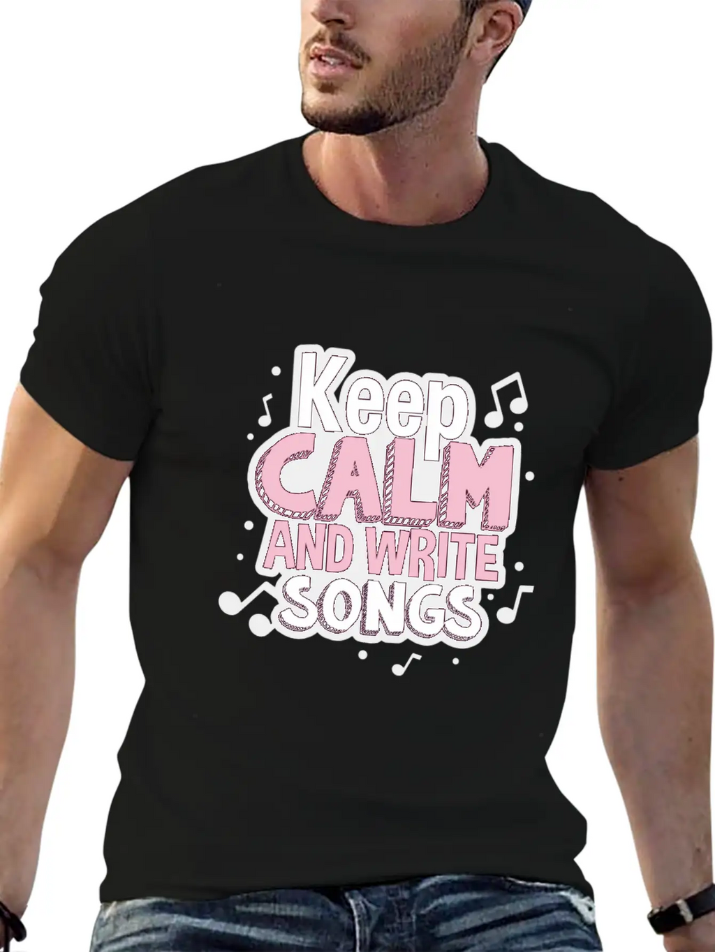 Songwriter Musician Singer Singing Breathable Soft Cotton T-Shirt – Timeless Casual Look