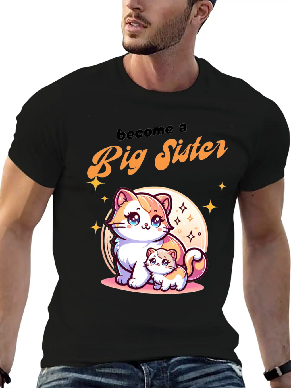 Soon I'll Be A Big Sister Cute Cats Unisex Casual T-Shirt – Clean Design For Daily Comfort