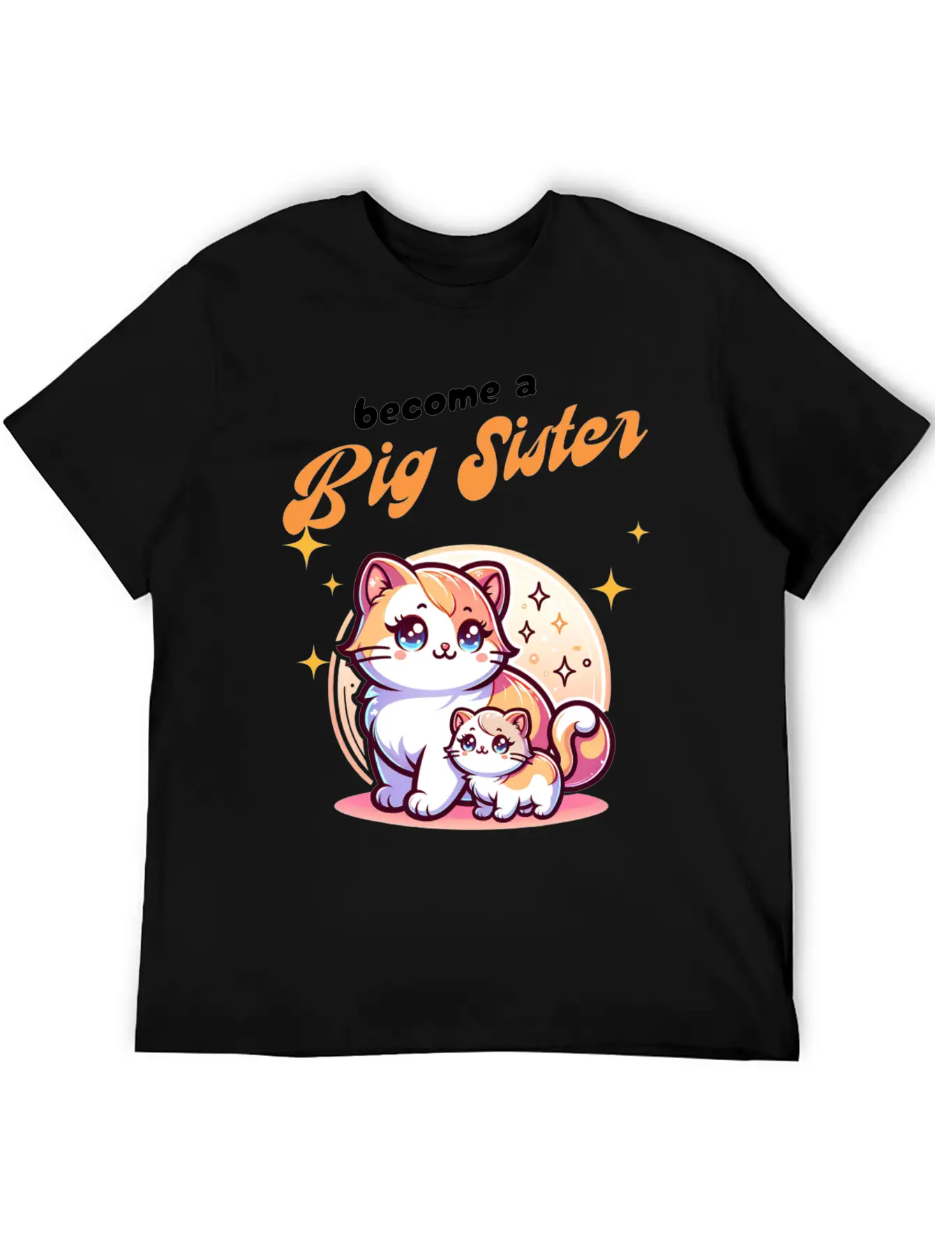 Soon I'll Be A Big Sister Cute Cats Unisex Casual T-Shirt – Clean Design For Daily Comfort