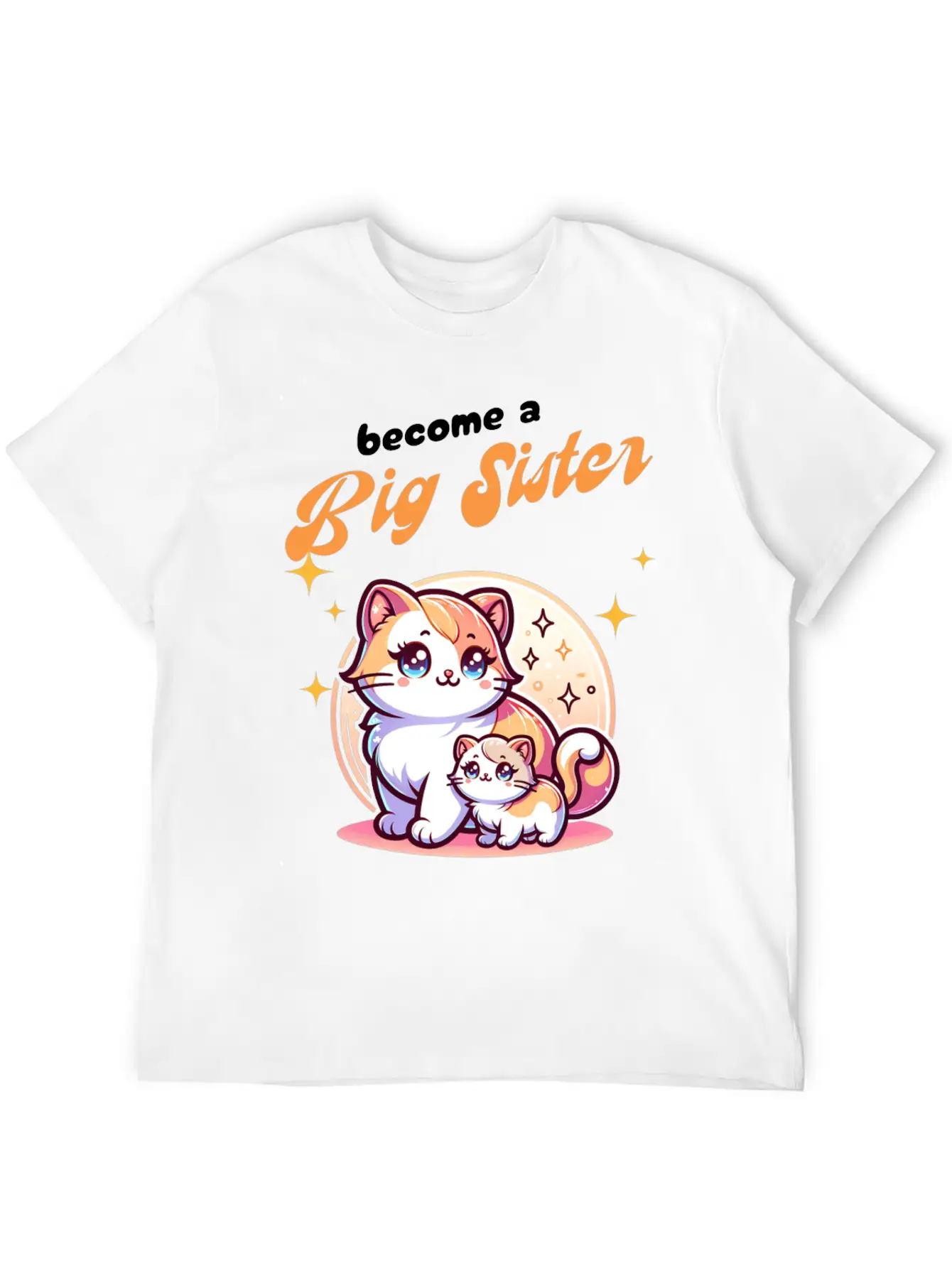 Soon I'll Be A Big Sister Cute Cats Unisex Casual T-Shirt – Clean Design For Daily Comfort