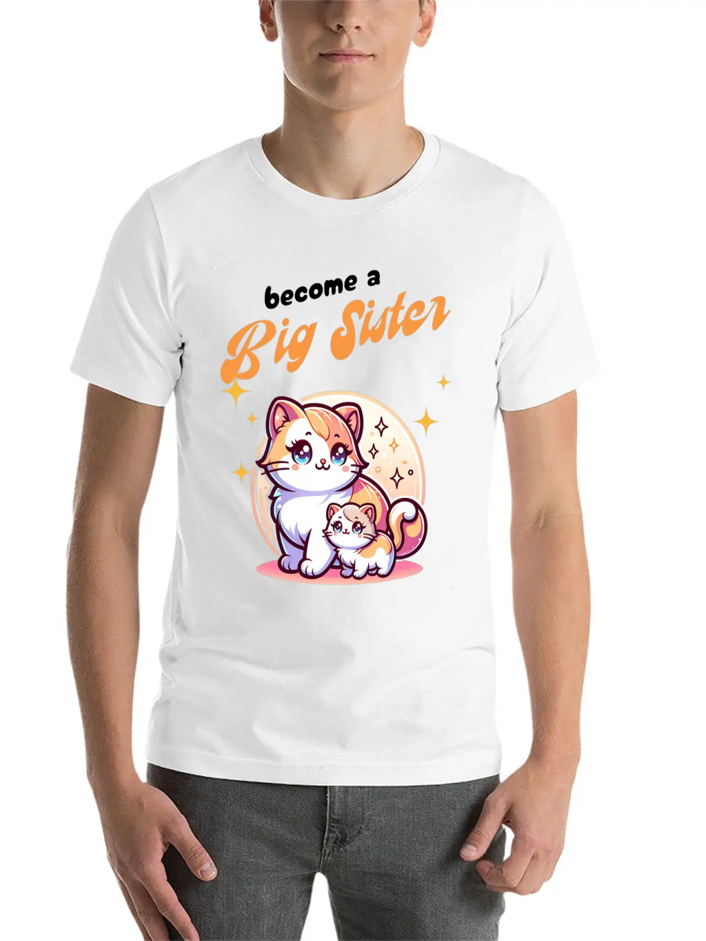 Soon I'll Be A Big Sister Cute Cats Unisex Casual T-Shirt – Clean Design For Daily Comfort