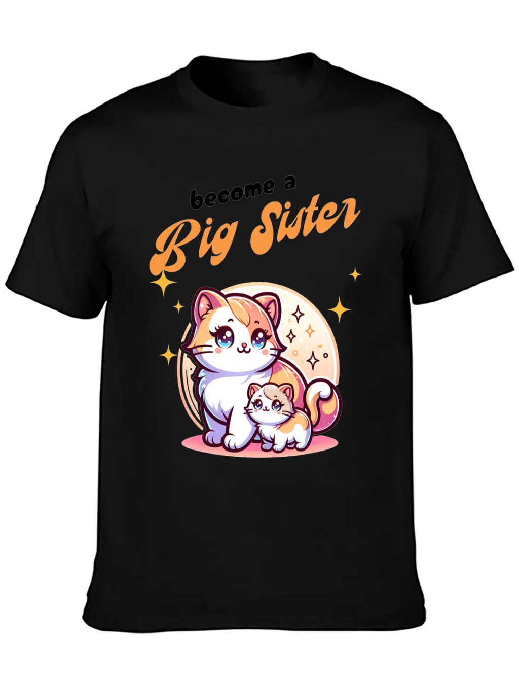 Soon I'll Be A Big Sister Cute Cats Unisex Casual T-Shirt – Clean Design For Daily Comfort
