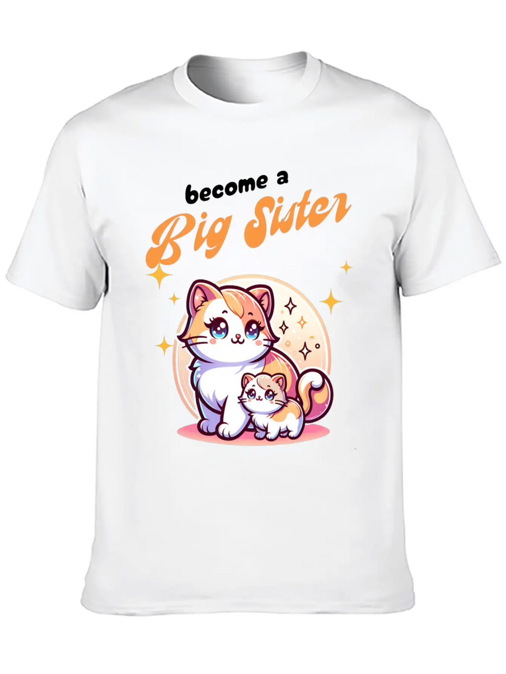 Soon I'll Be A Big Sister Cute Cats Unisex Casual T-Shirt – Clean Design For Daily Comfort