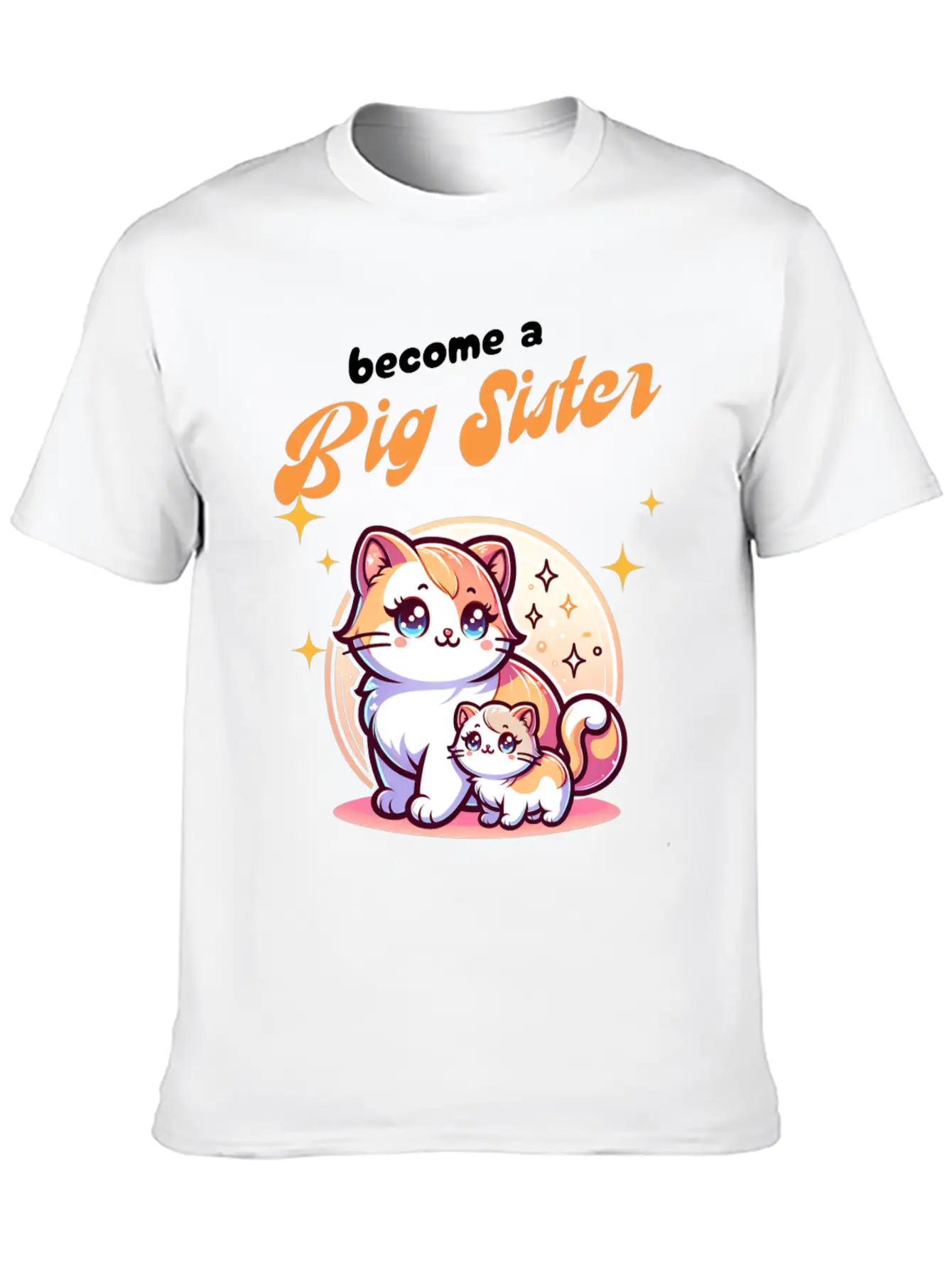 Soon I'll Be A Big Sister Cute Cats Unisex Casual T-Shirt – Clean Design For Daily Comfort
