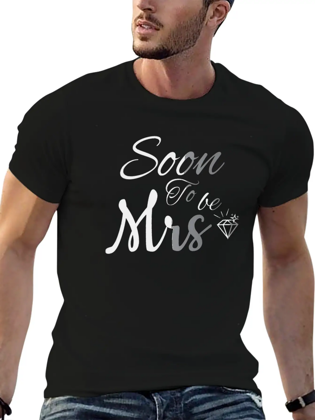 Soon To Be Mrs Wifey | Future Mrs | Just Marrieds Basic Graphic T-Shirt – Daily Comfort In Soft Cotton