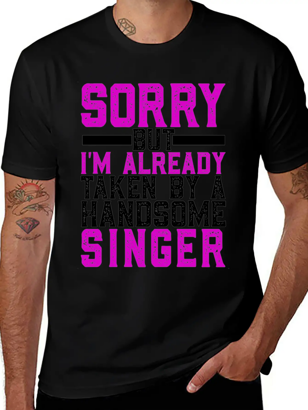 Sorry But I'm Already Taken By A Handsome Singer Timeless Short Sleeve Tee – Comfy And Minimalist Design