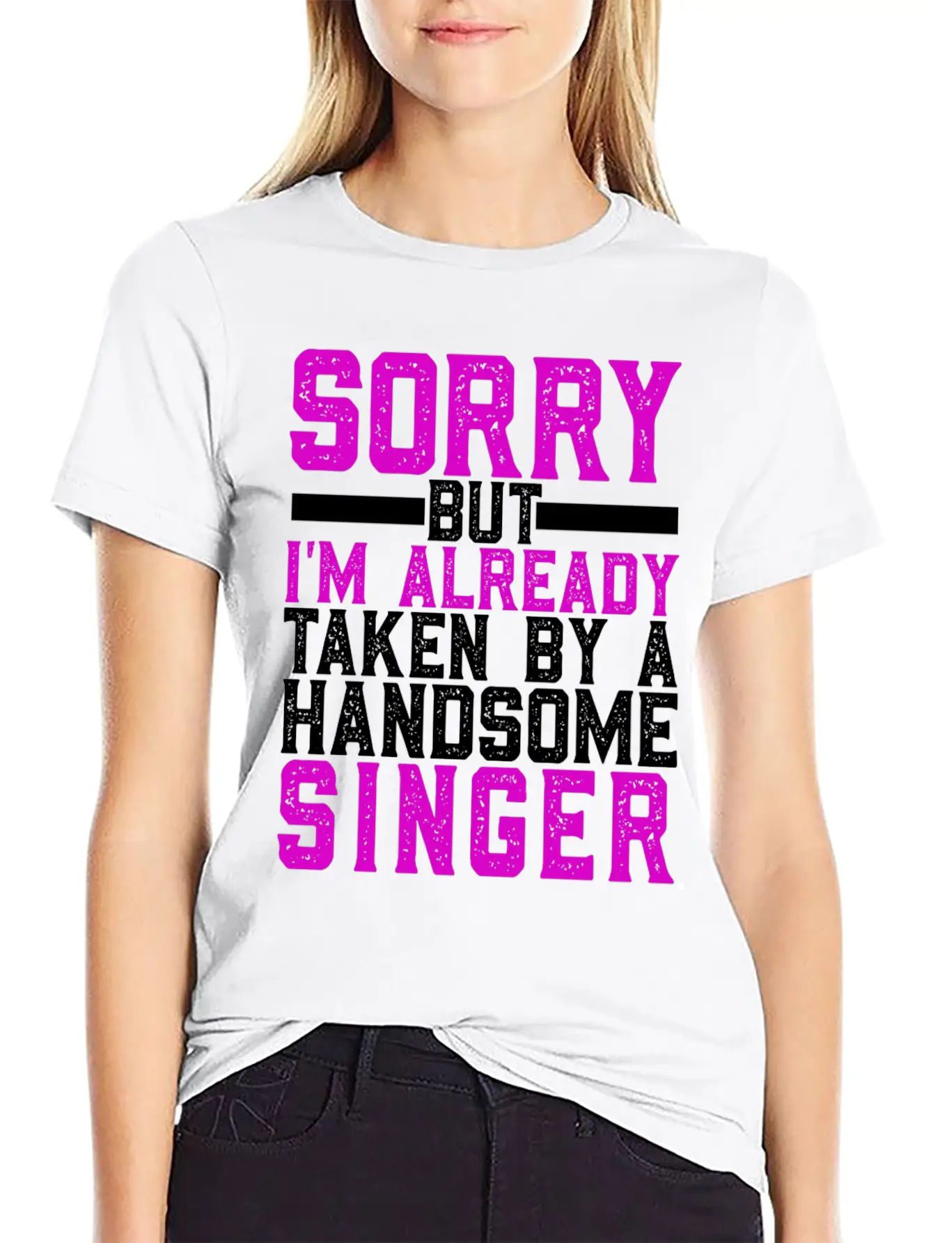 Sorry But I'm Already Taken By A Handsome Singer Timeless Short Sleeve Tee – Comfy And Minimalist Design