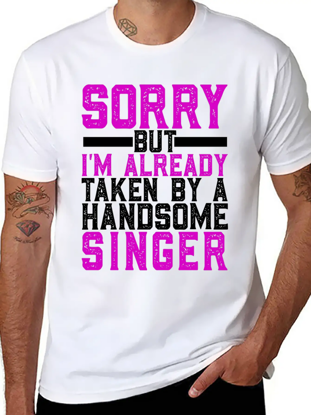 Sorry But I'm Already Taken By A Handsome Singer Timeless Short Sleeve Tee – Comfy And Minimalist Design