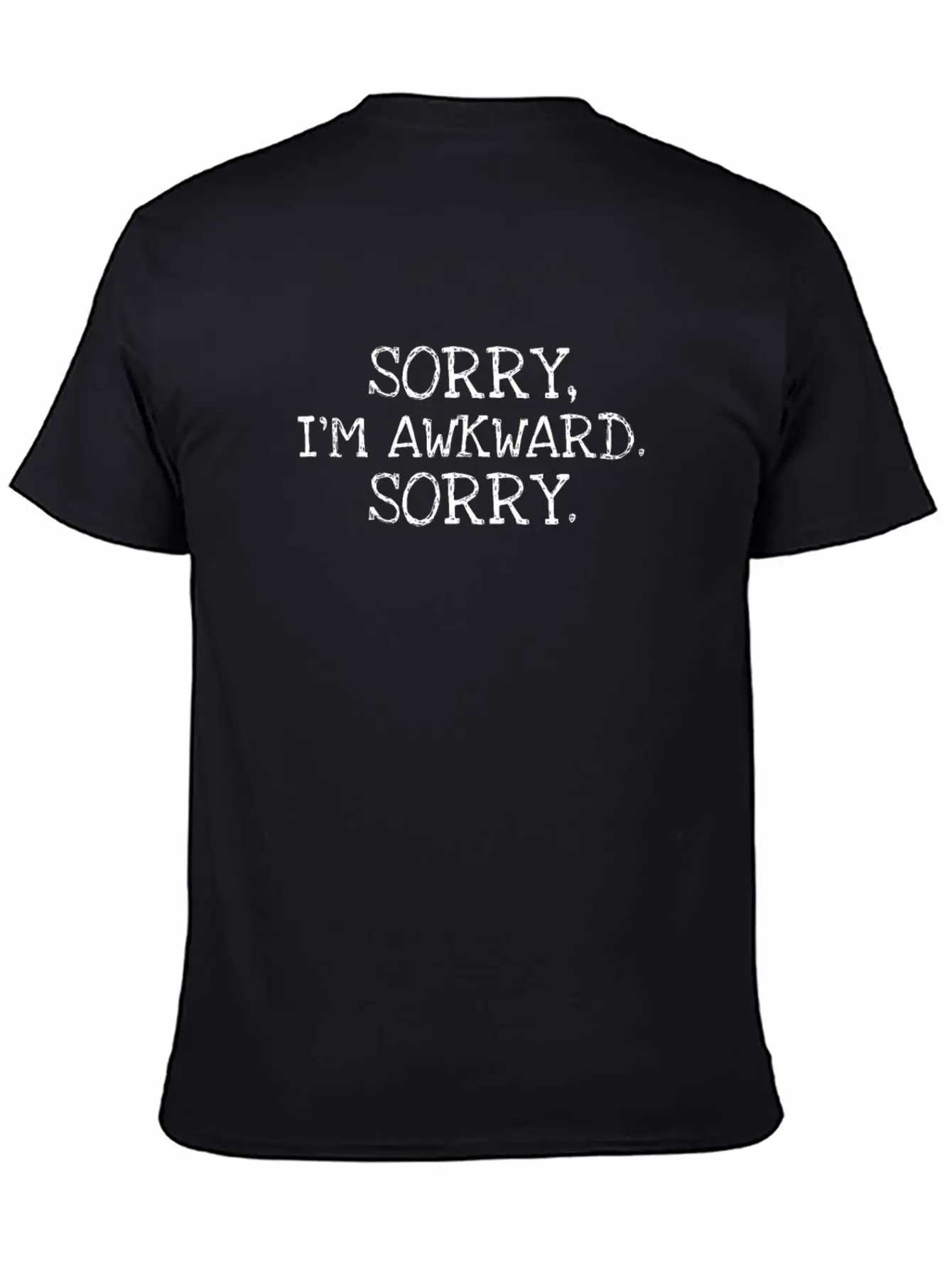 Sorry I'm Awkward Introvert Breathable Graphic T-Shirt – Perfect For Casual Days