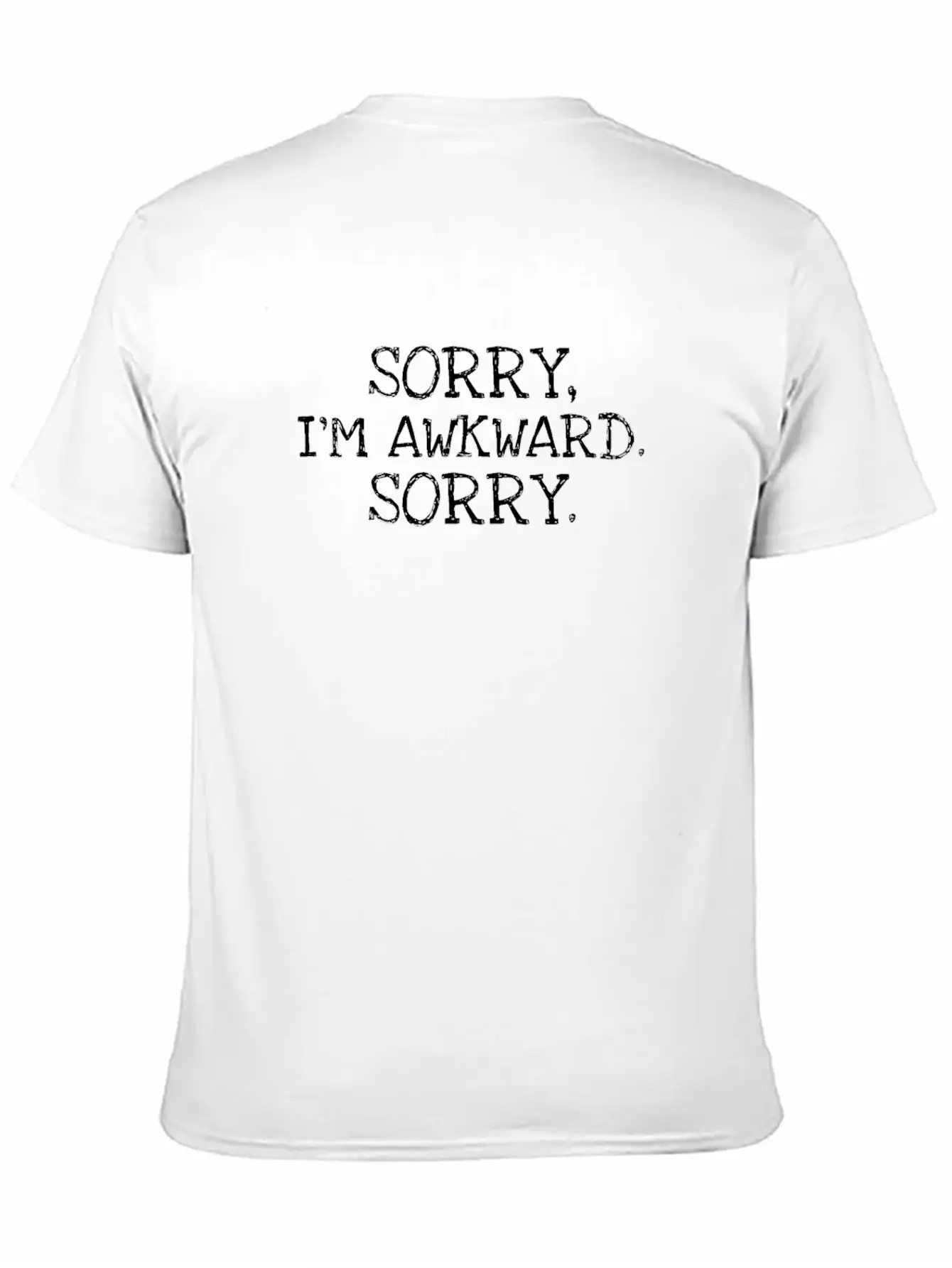 Sorry I'm Awkward Introvert Breathable Graphic T-Shirt – Perfect For Casual Days
