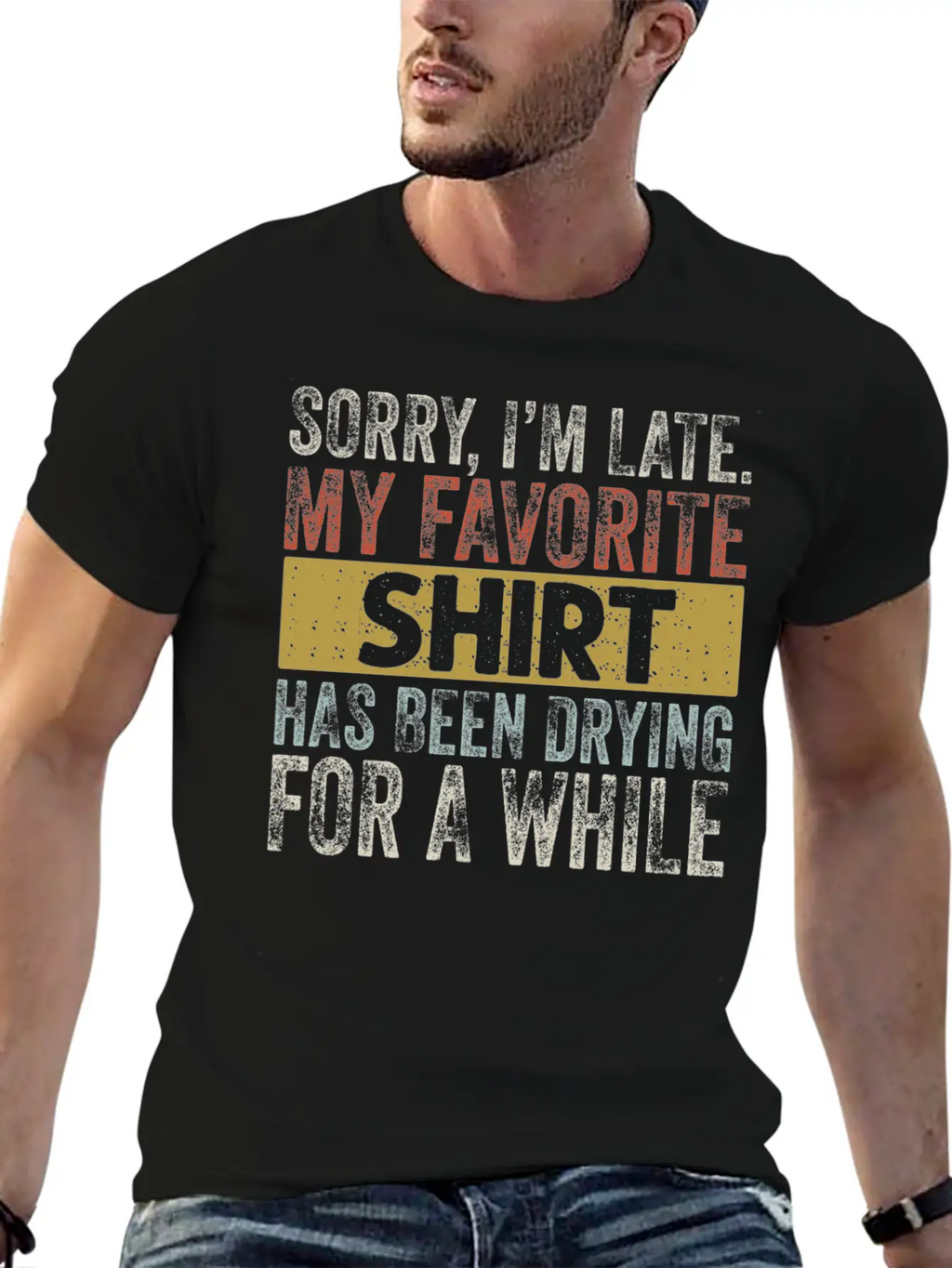 Sorry Im Late Housewife Cleaning Men Women Funny Breathable Soft Cotton T-Shirt – Timeless Casual Look