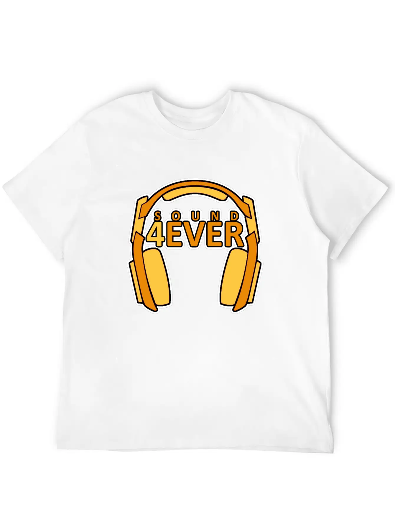 Sound 4 Ever Music Is Life Head Phones Basic Graphic T-Shirt – Daily Comfort In Soft Cotton