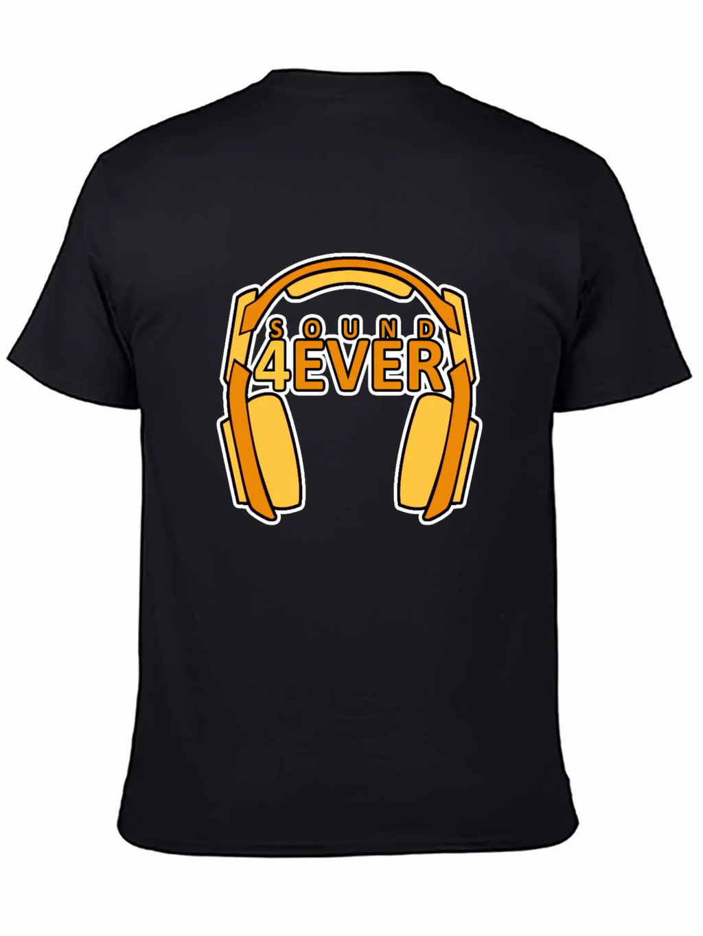 Sound 4 Ever Music Is Life Head Phones Basic Graphic T-Shirt – Daily Comfort In Soft Cotton