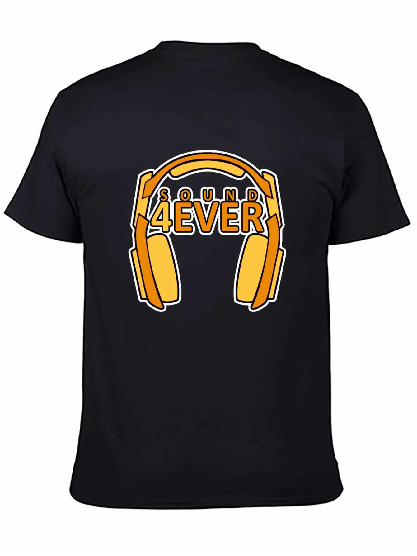 Sound 4 Ever Music Is Life Head Phones Basic Graphic T-Shirt – Daily Comfort In Soft Cotton