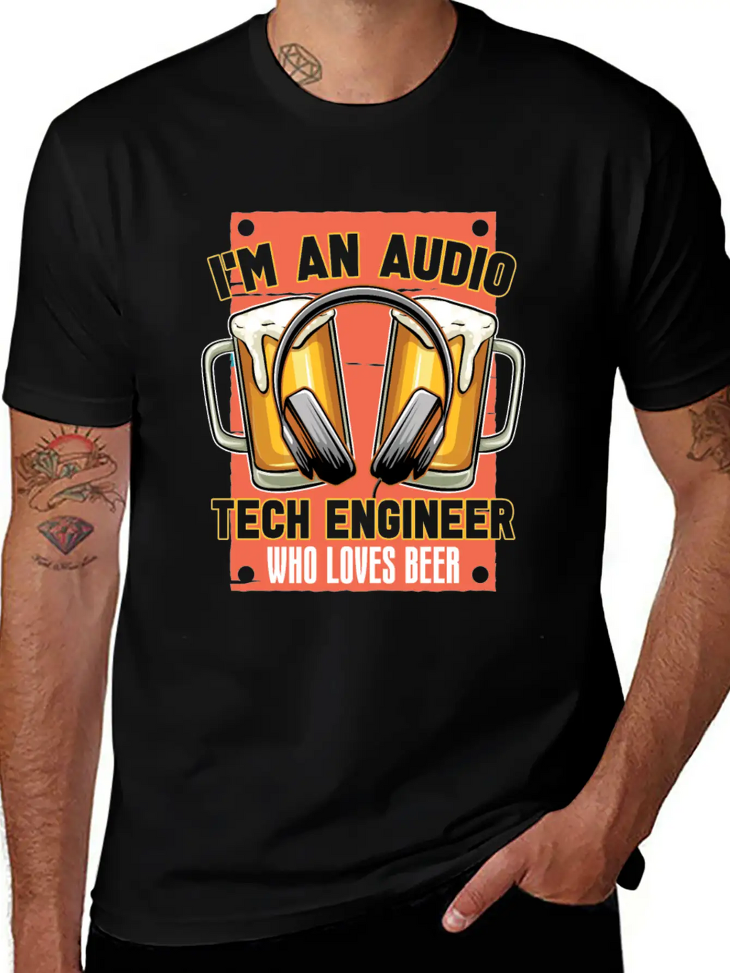 Sound Audio Engineer Music Producer Breathable Soft Cotton T-Shirt – Timeless Casual Look