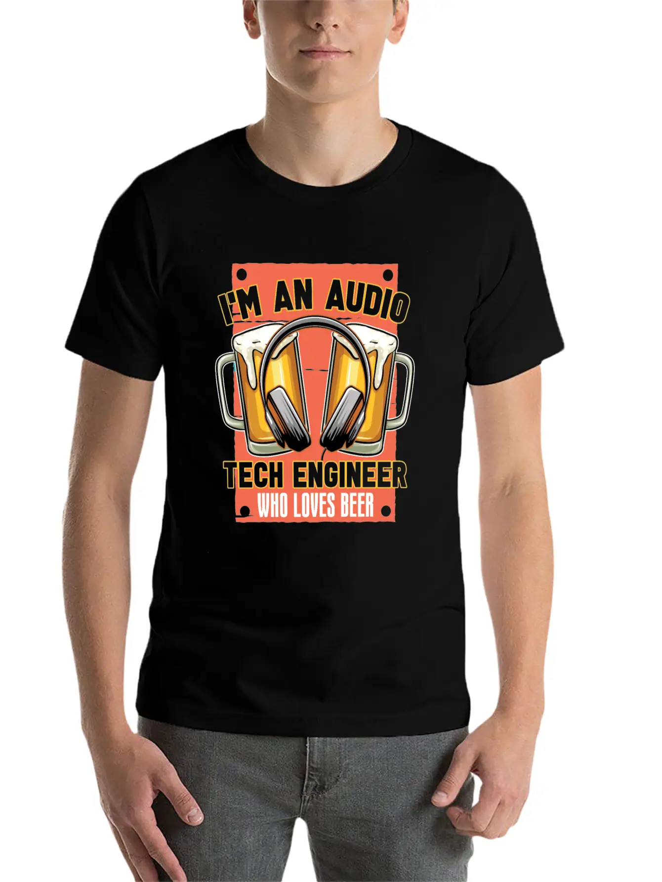 Sound Audio Engineer Music Producer Breathable Soft Cotton T-Shirt – Timeless Casual Look