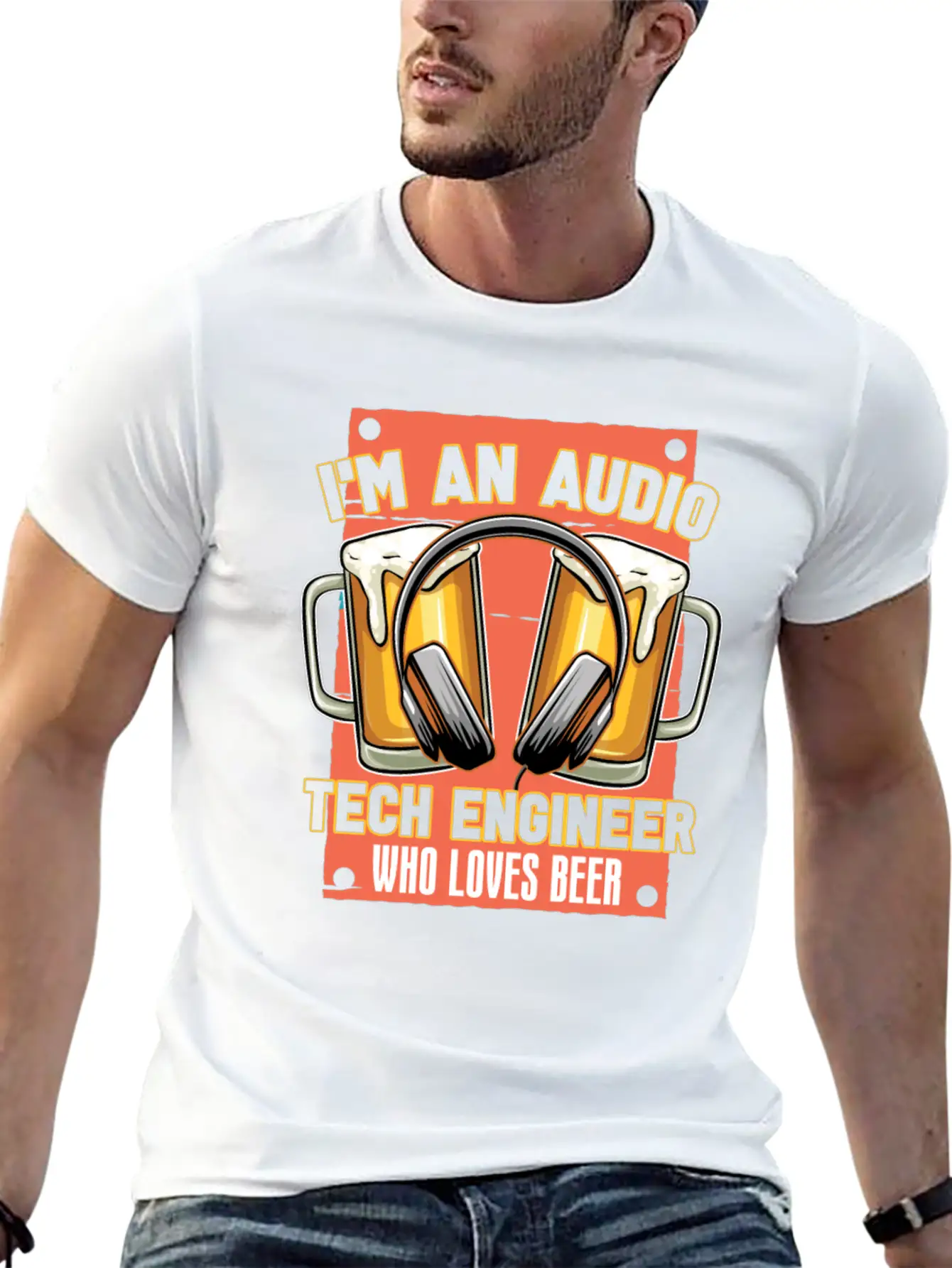 Sound Audio Engineer Music Producer Breathable Soft Cotton T-Shirt – Timeless Casual Look
