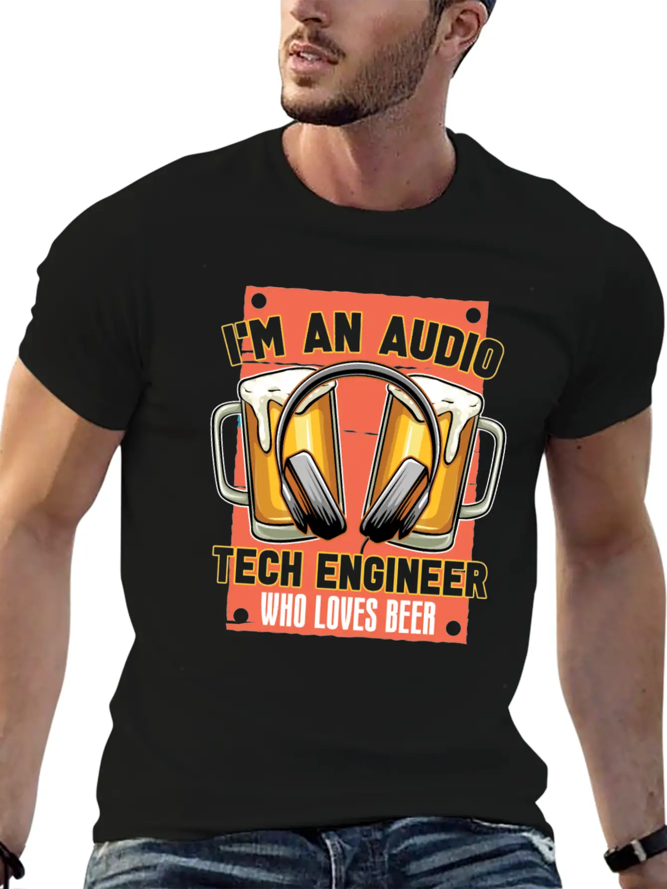 Sound Audio Engineer Music Producer Breathable Soft Cotton T-Shirt – Timeless Casual Look