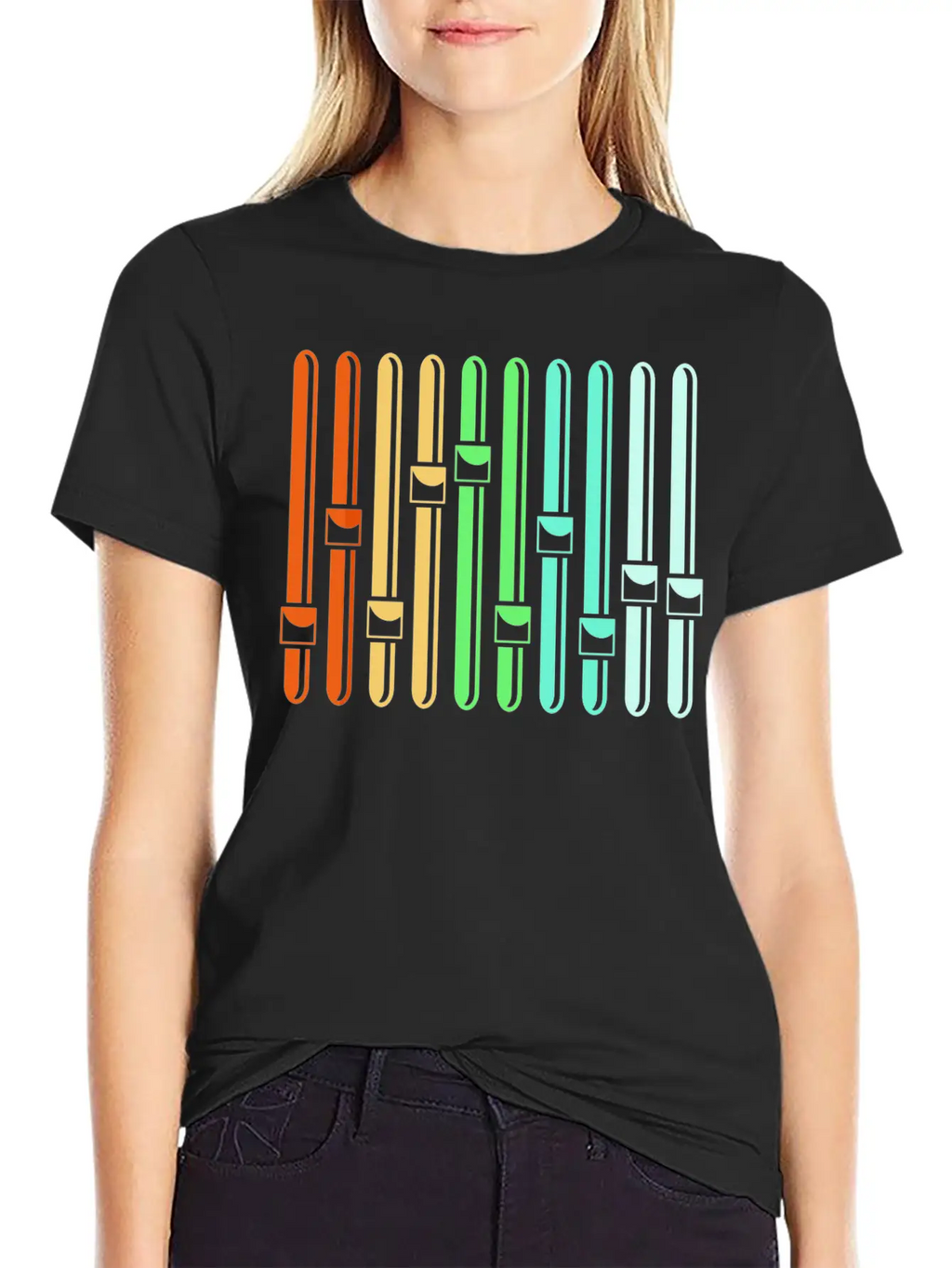 Sound Engineer Audio Engineer Music VU Meter Stylish Everyday T-Shirt – Unisex Basic Cotton Tee