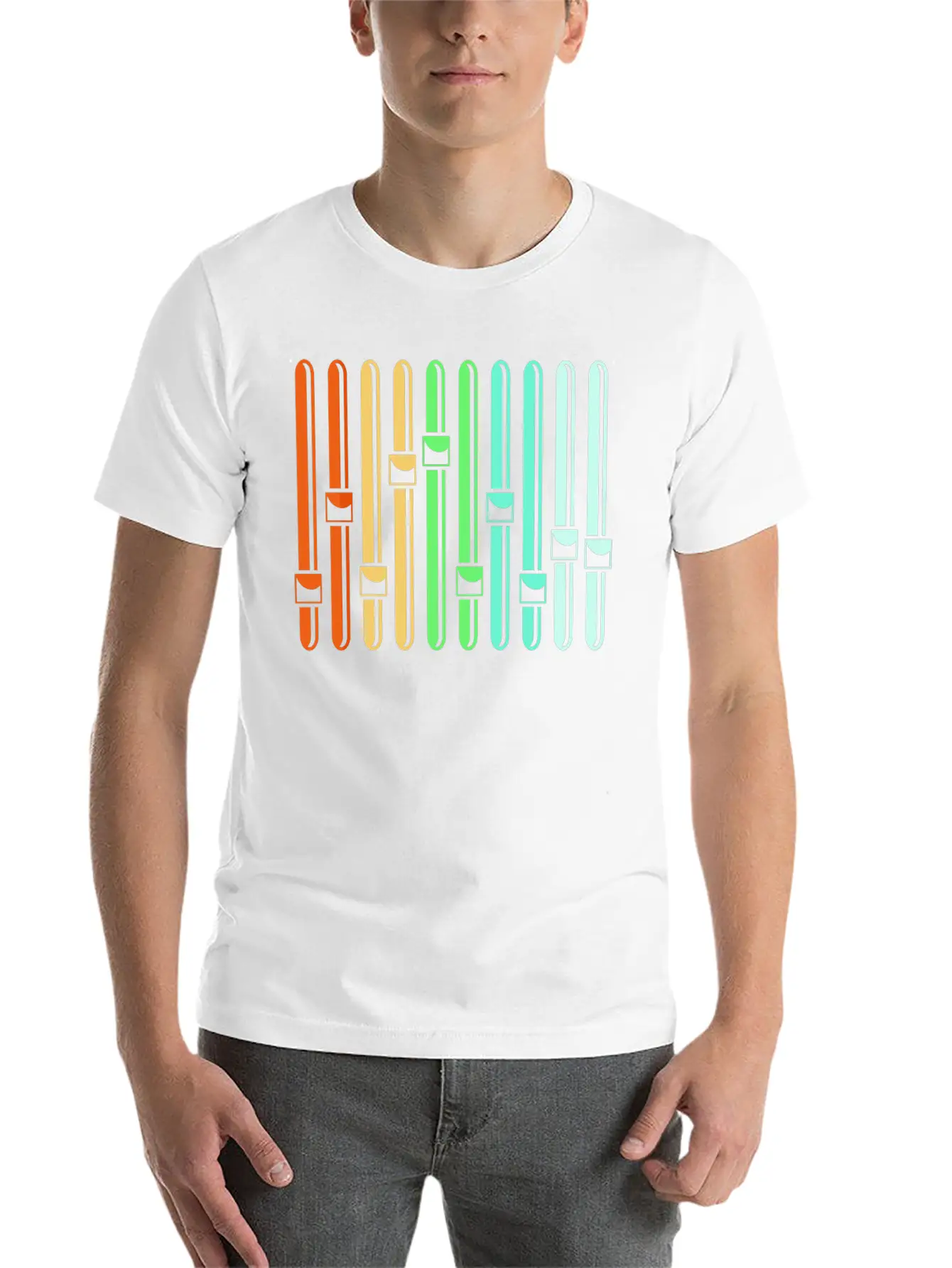 Sound Engineer Audio Engineer Music VU Meter Stylish Everyday T-Shirt – Unisex Basic Cotton Tee
