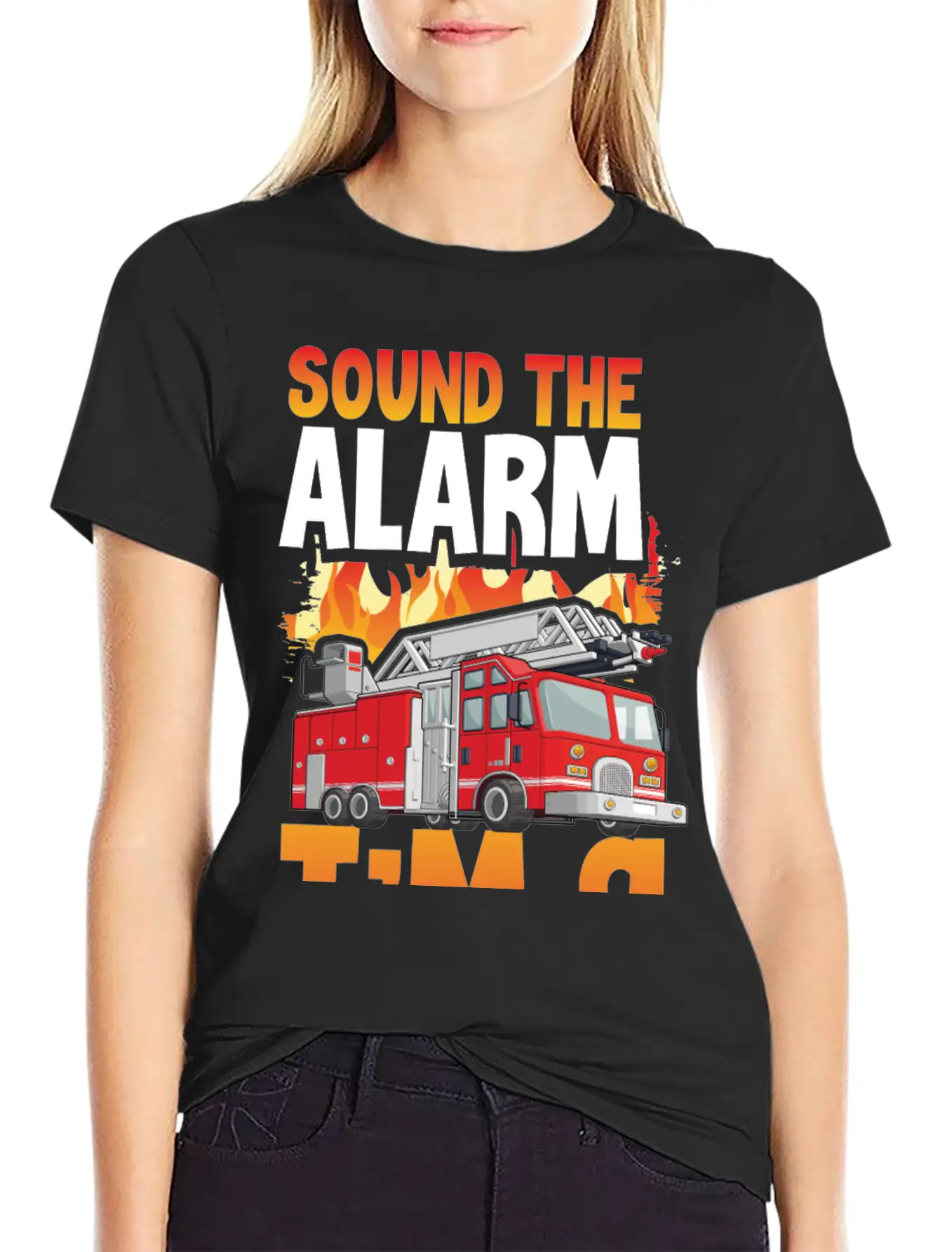 Sound The Alarm I'm 9 Little Firefighter 9th Breathable Soft Cotton T-Shirt – Timeless Casual Look