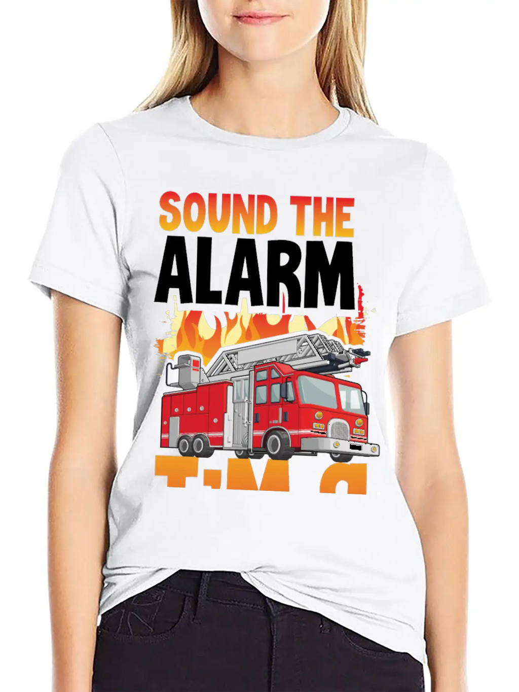 Sound The Alarm I'm 9 Little Firefighter 9th Breathable Soft Cotton T-Shirt – Timeless Casual Look