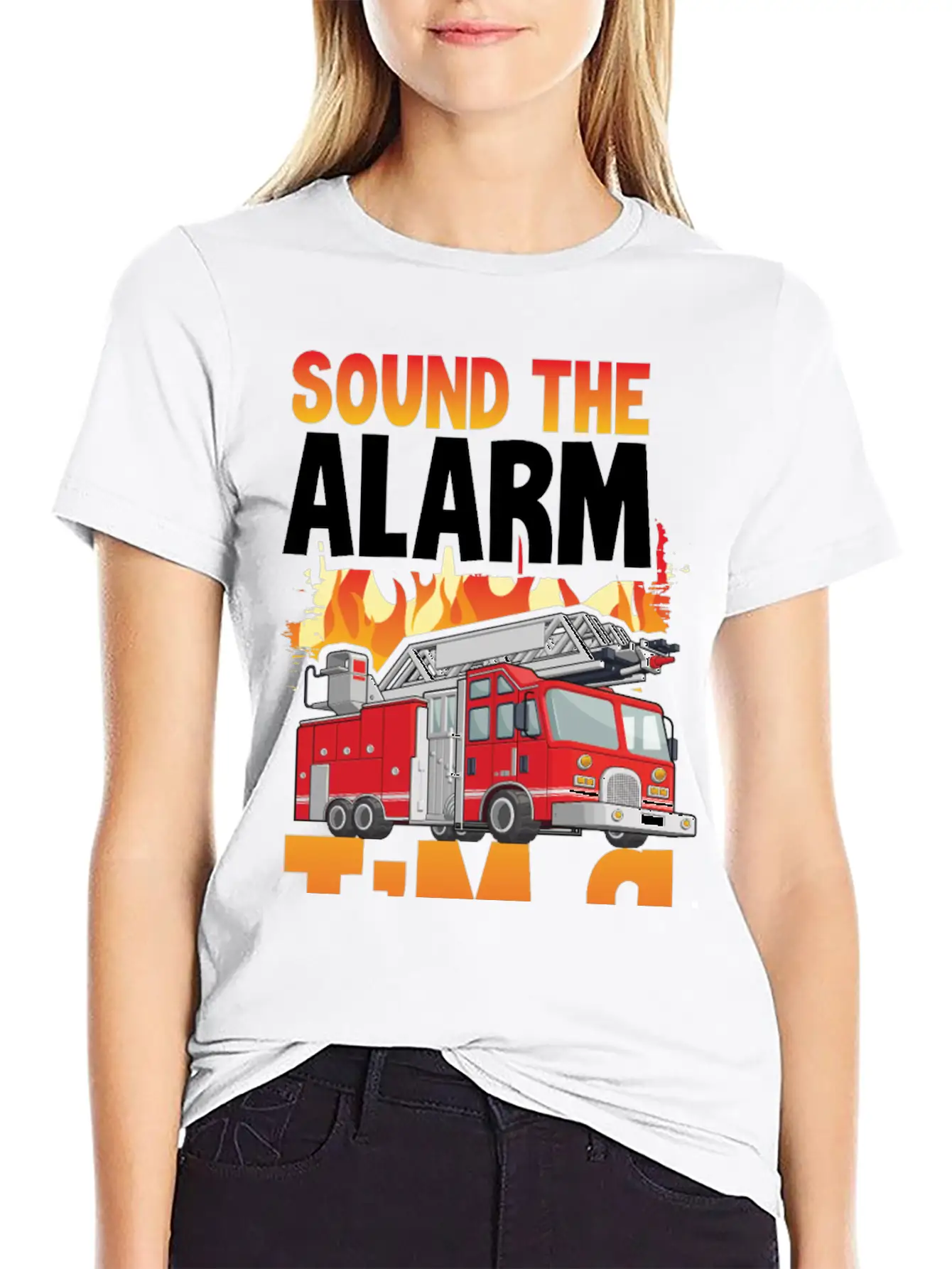 Sound The Alarm I'm 9 Little Firefighter 9th Breathable Soft Cotton T-Shirt – Timeless Casual Look