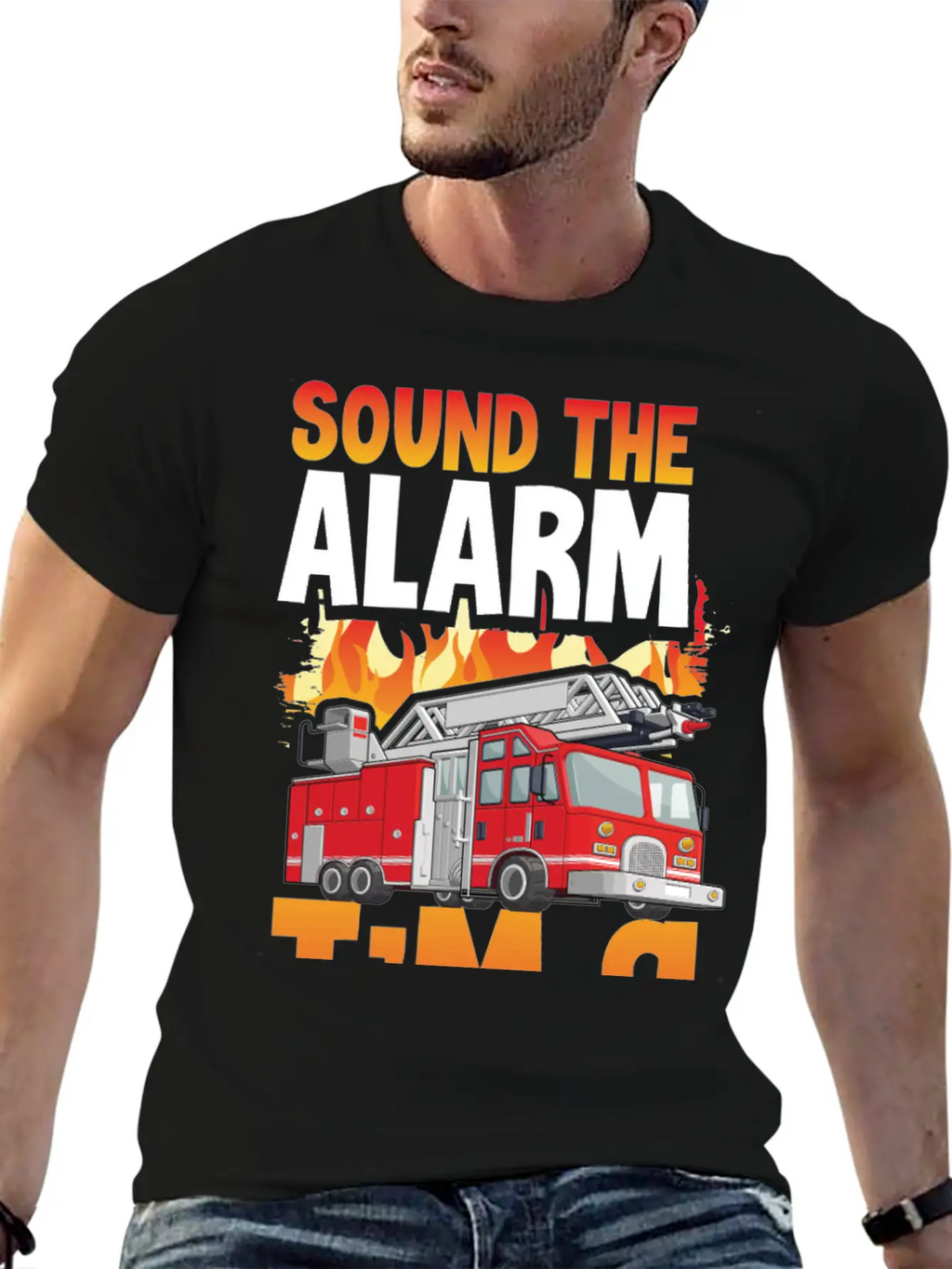 Sound The Alarm I'm 9 Little Firefighter 9th Breathable Soft Cotton T-Shirt – Timeless Casual Look