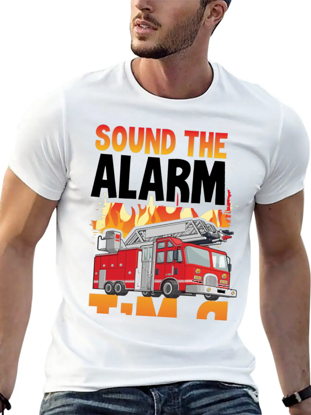 Sound The Alarm I'm 9 Little Firefighter 9th Breathable Soft Cotton T-Shirt – Timeless Casual Look
