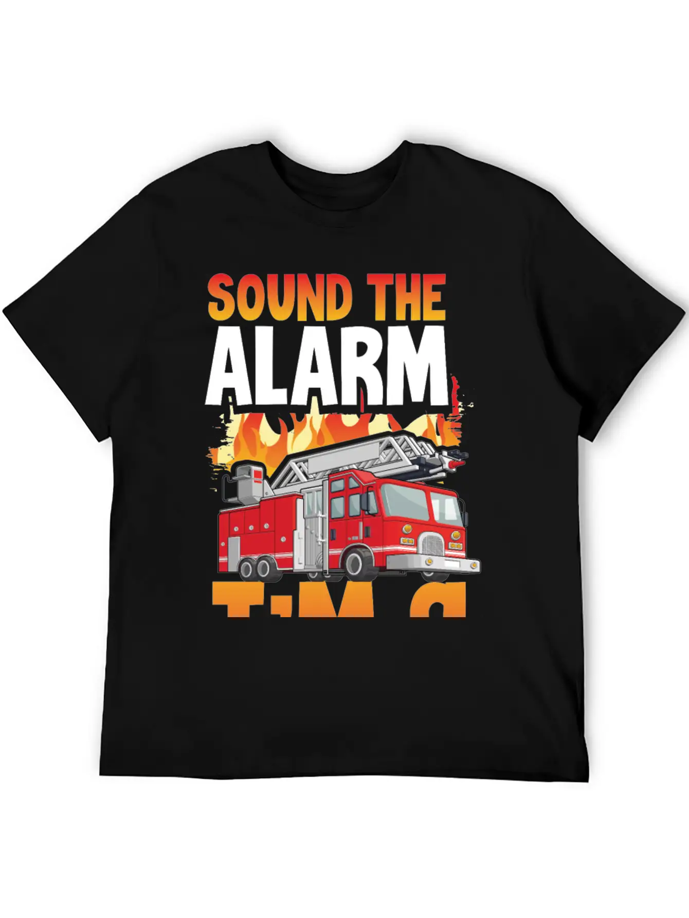 Sound The Alarm I'm 9 Little Firefighter 9th Breathable Soft Cotton T-Shirt – Timeless Casual Look