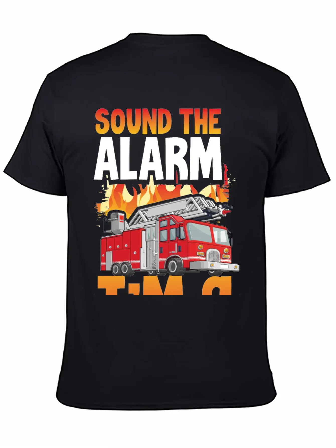 Sound The Alarm I'm 9 Little Firefighter 9th Breathable Soft Cotton T-Shirt – Timeless Casual Look