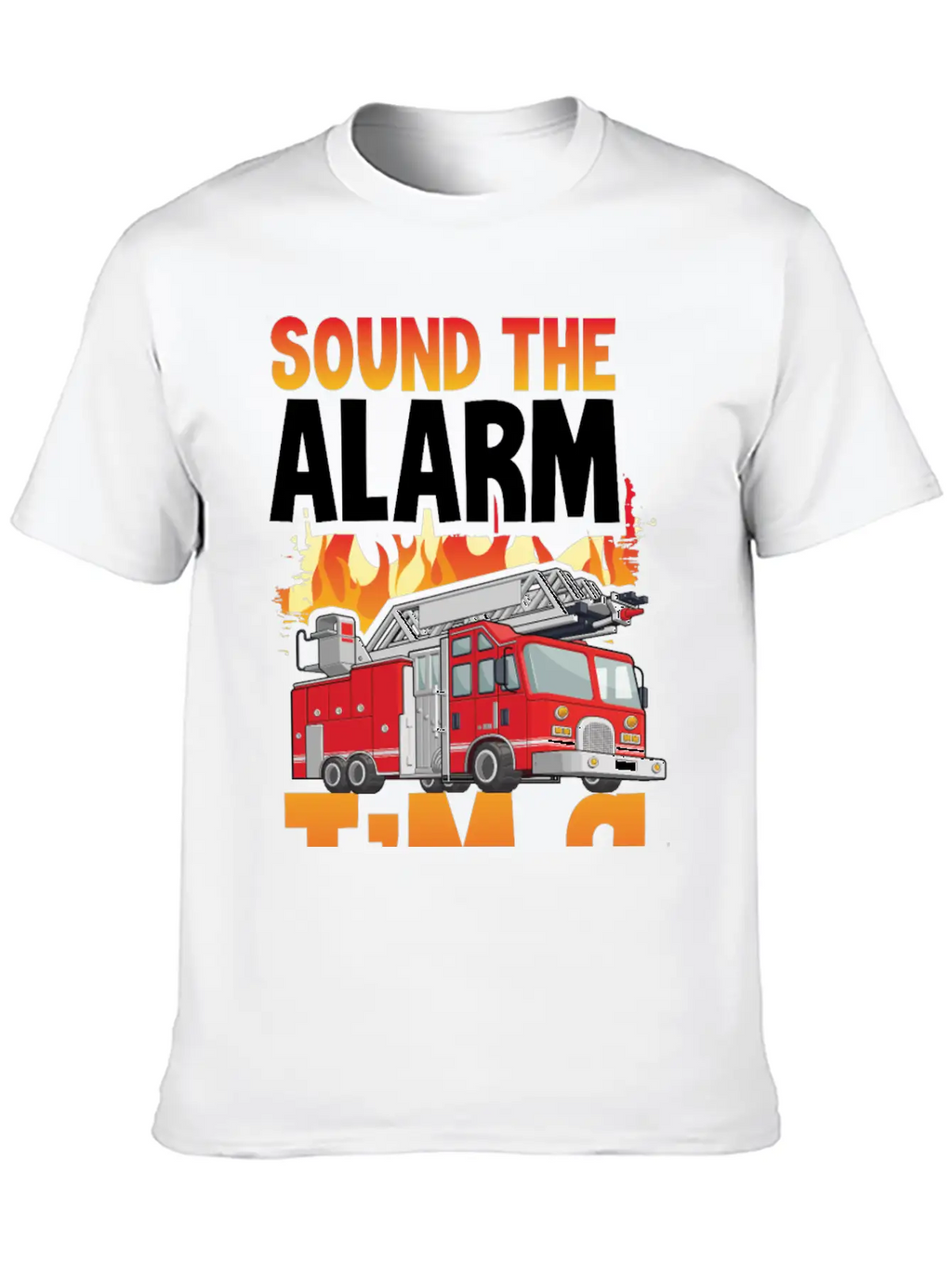 Sound The Alarm I'm 9 Little Firefighter 9th Breathable Soft Cotton T-Shirt – Timeless Casual Look