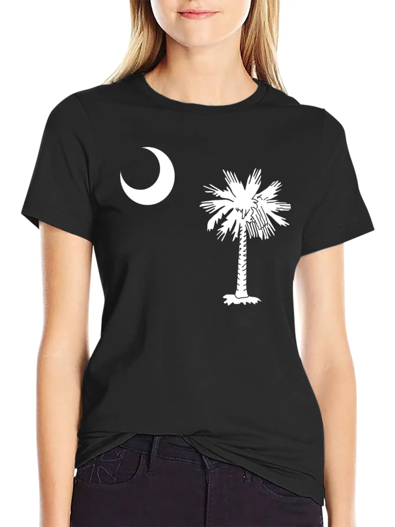 South Carolina Flag Breathable Graphic T-Shirt – Perfect For Casual Days