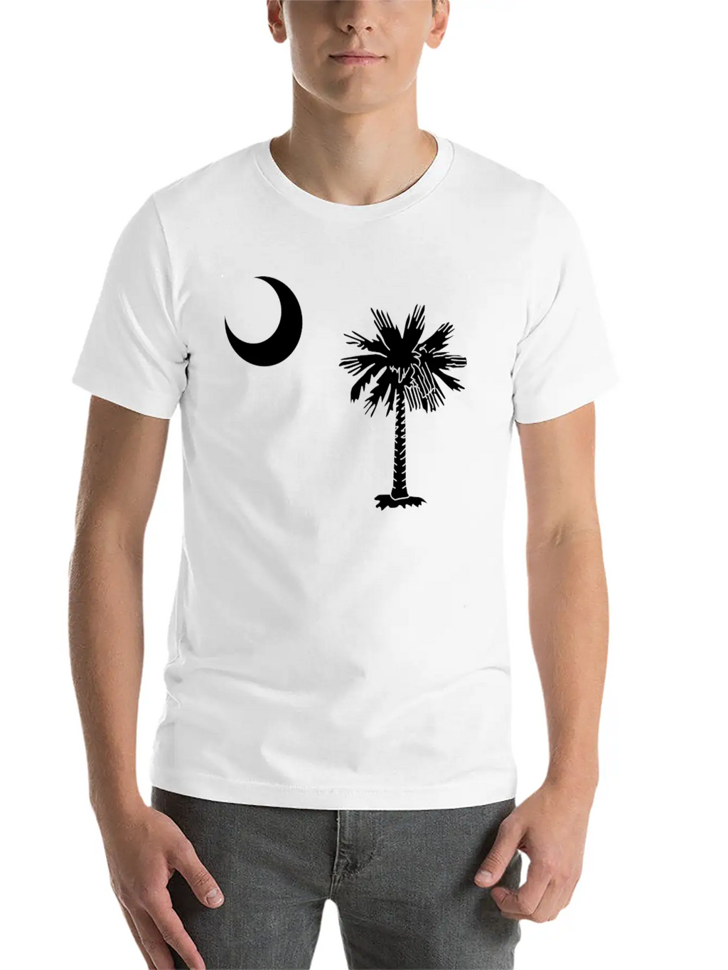 South Carolina Flag Breathable Graphic T-Shirt – Perfect For Casual Days