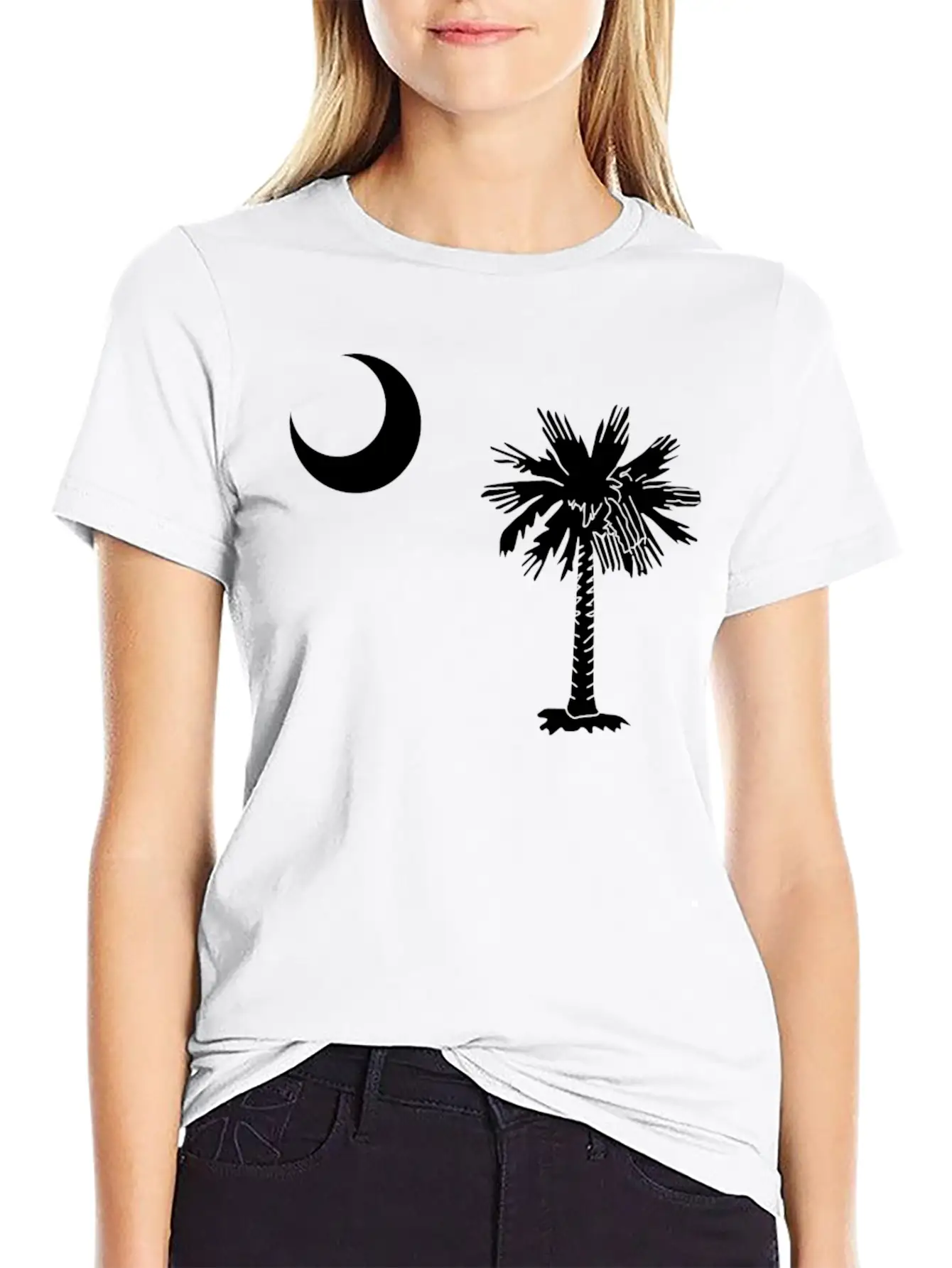 South Carolina Flag Breathable Graphic T-Shirt – Perfect For Casual Days