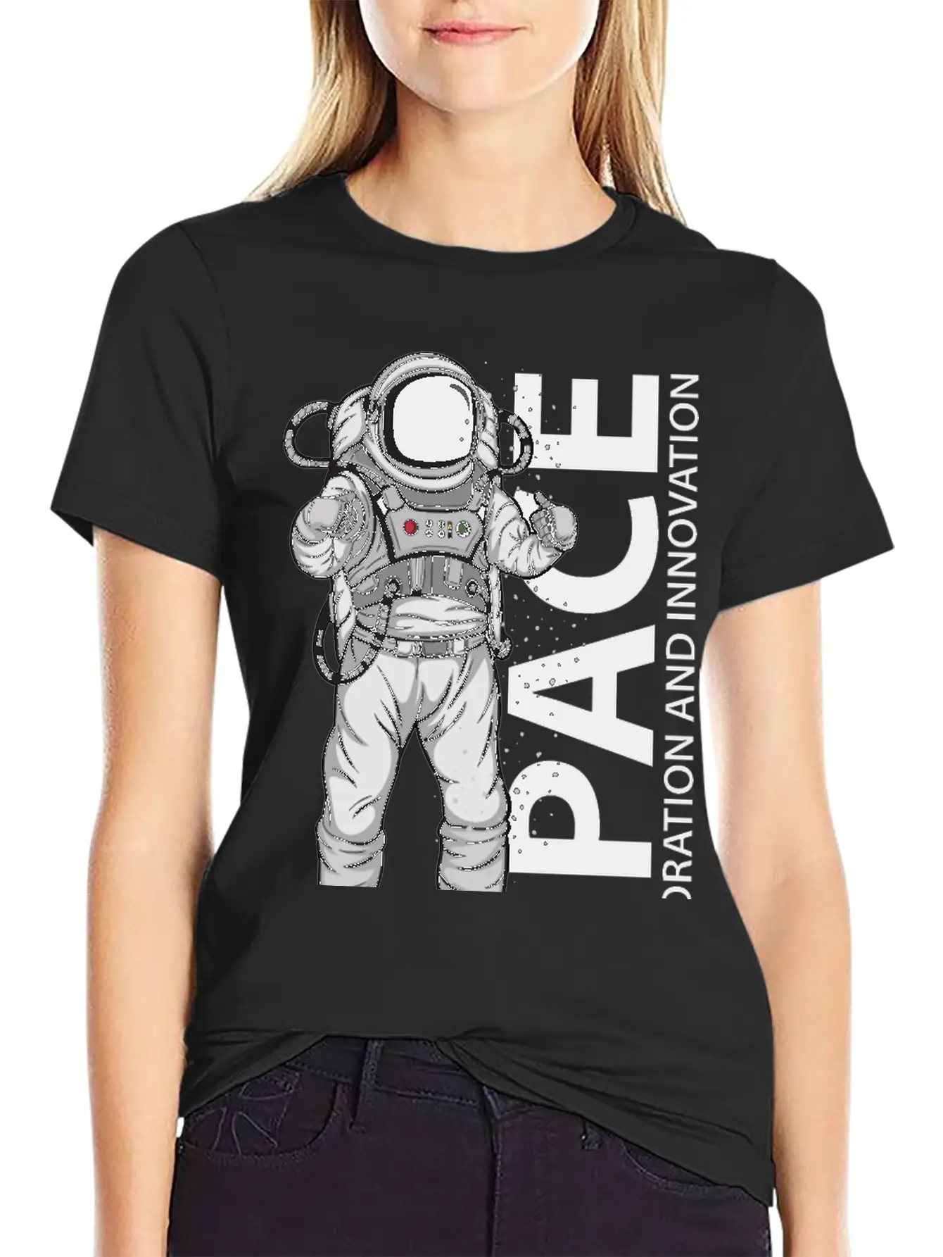 Space Astronaut Relaxed Everyday Tee – Lightweight And Durable Cotton