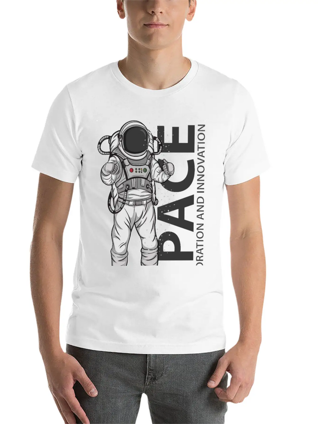 Space Astronaut Relaxed Everyday Tee – Lightweight And Durable Cotton