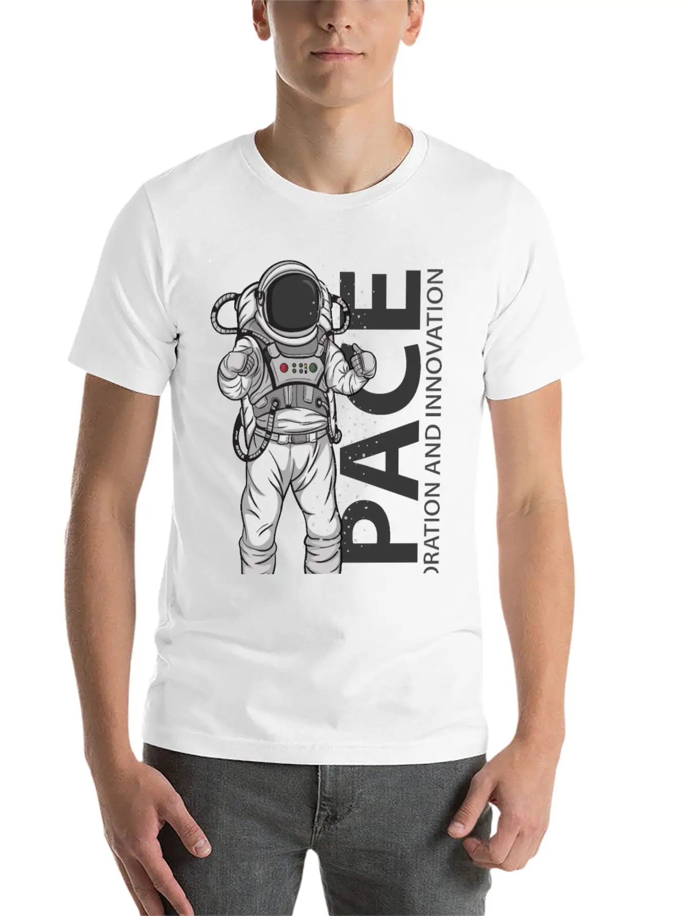 Space Astronaut Relaxed Everyday Tee – Lightweight And Durable Cotton