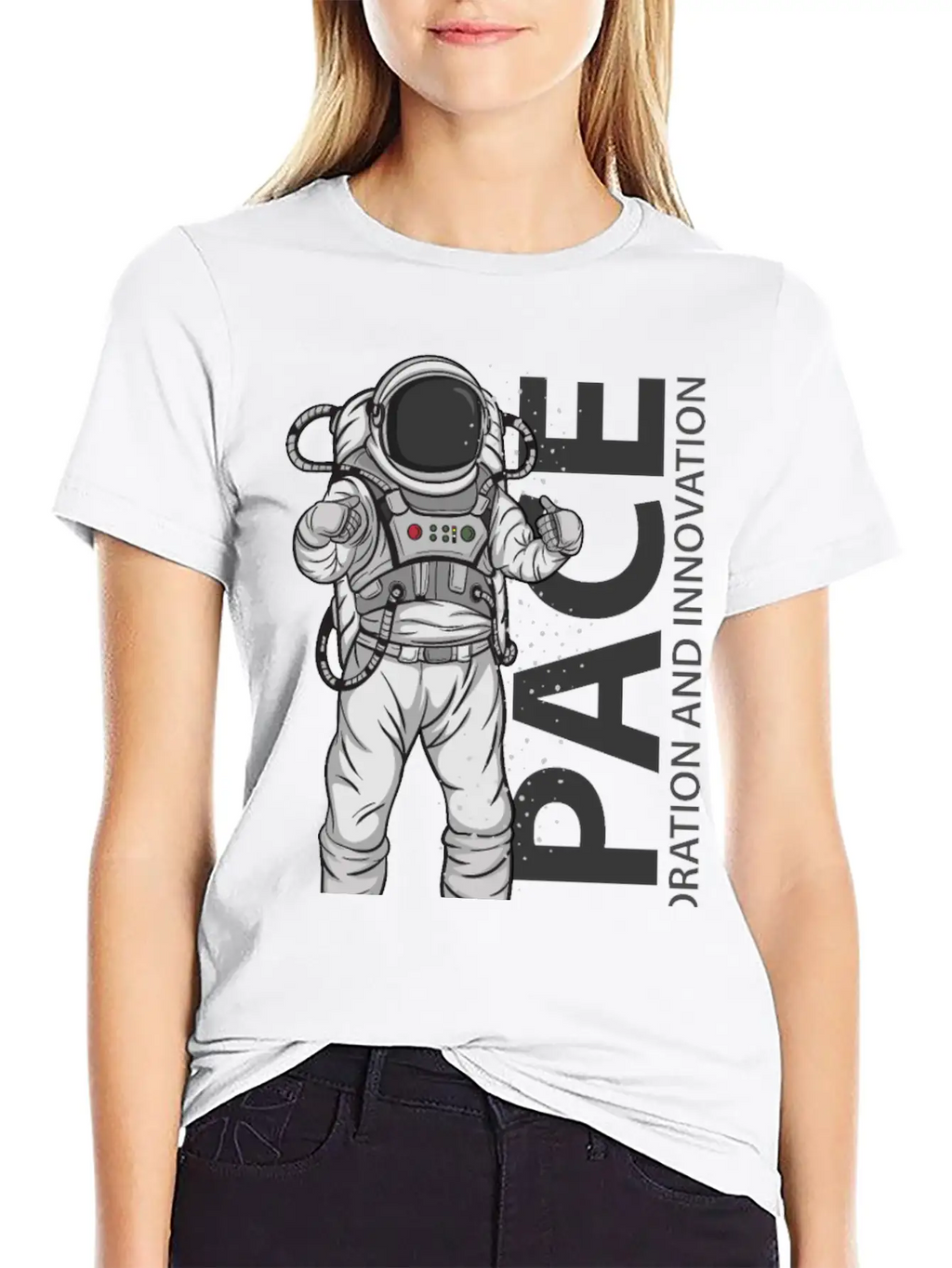Space Astronaut Relaxed Everyday Tee – Lightweight And Durable Cotton