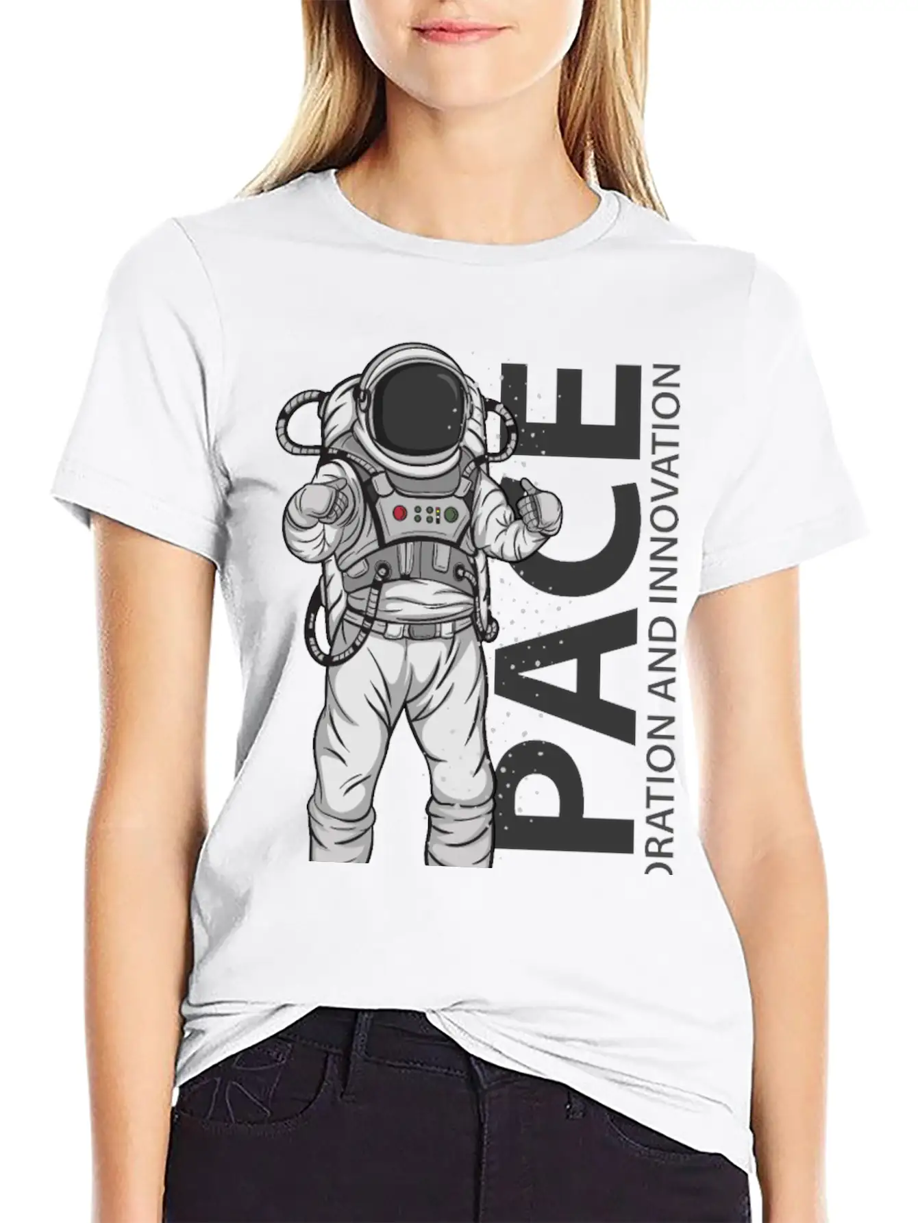Space Astronaut Relaxed Everyday Tee – Lightweight And Durable Cotton