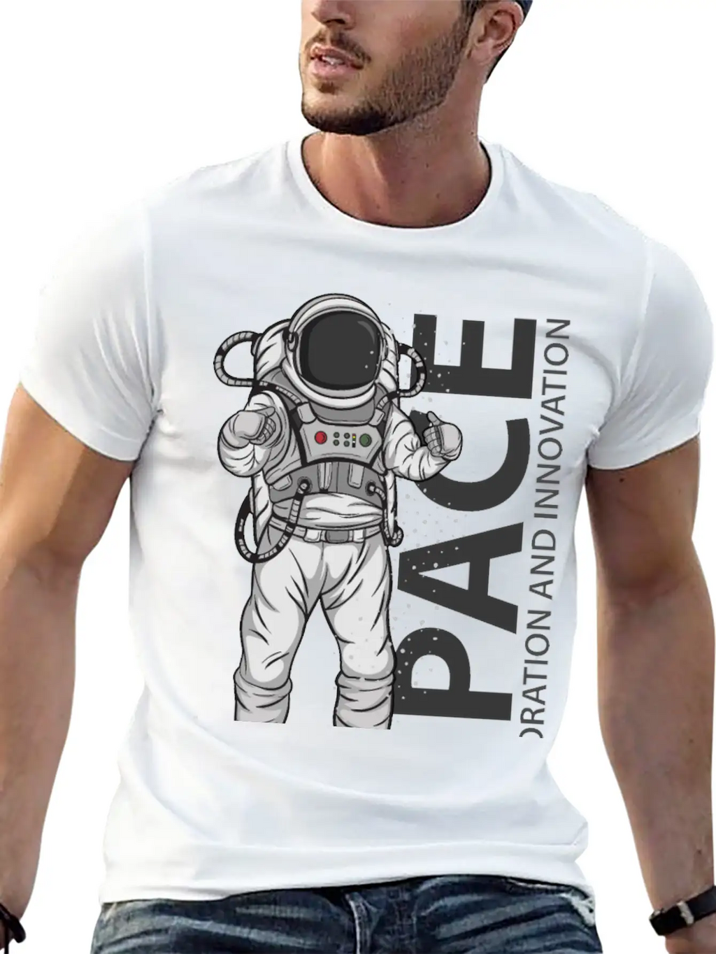 Space Astronaut Relaxed Everyday Tee – Lightweight And Durable Cotton