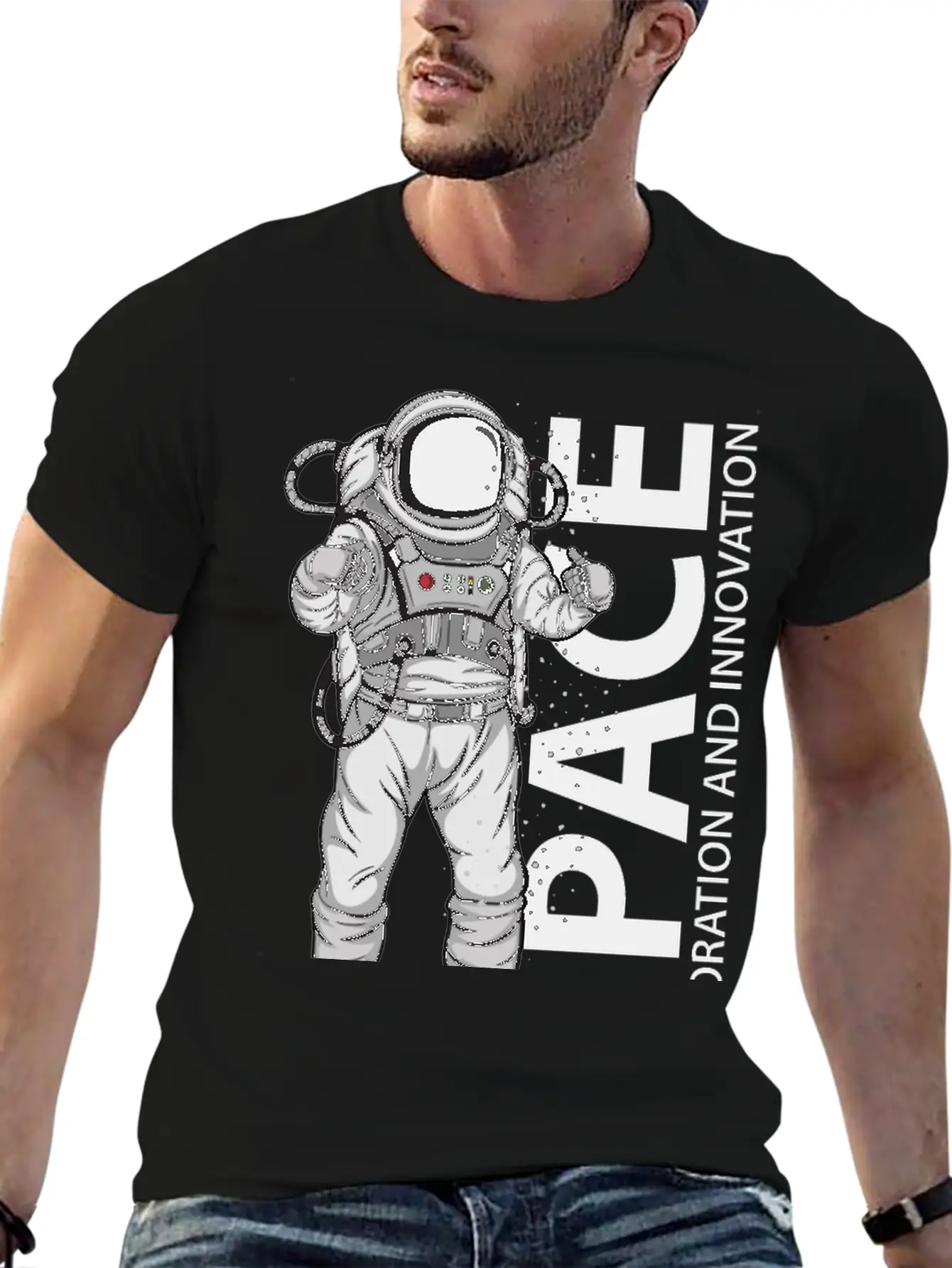 Space Astronaut Relaxed Everyday Tee – Lightweight And Durable Cotton