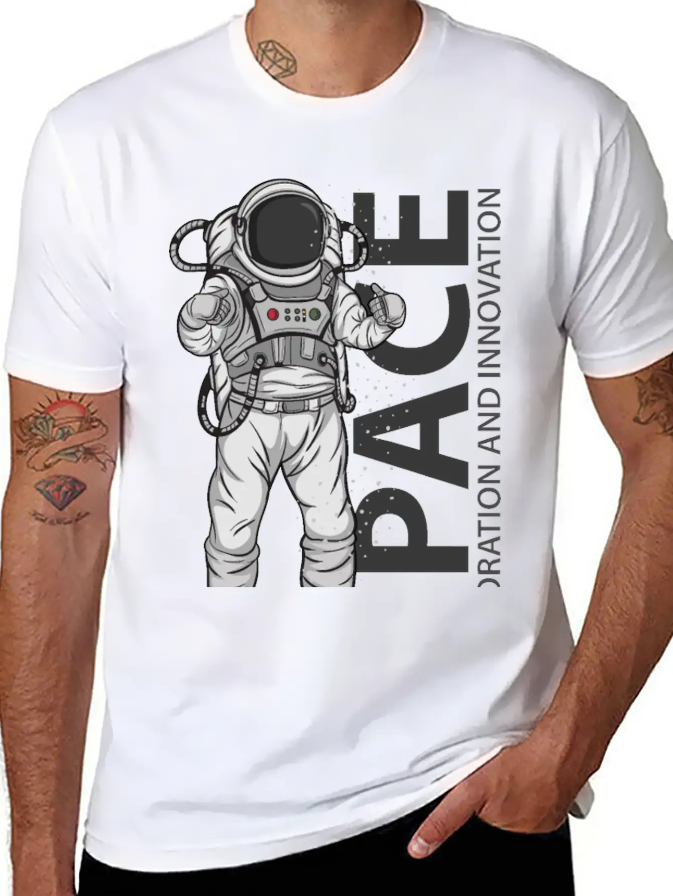 Space Astronaut Relaxed Everyday Tee – Lightweight And Durable Cotton