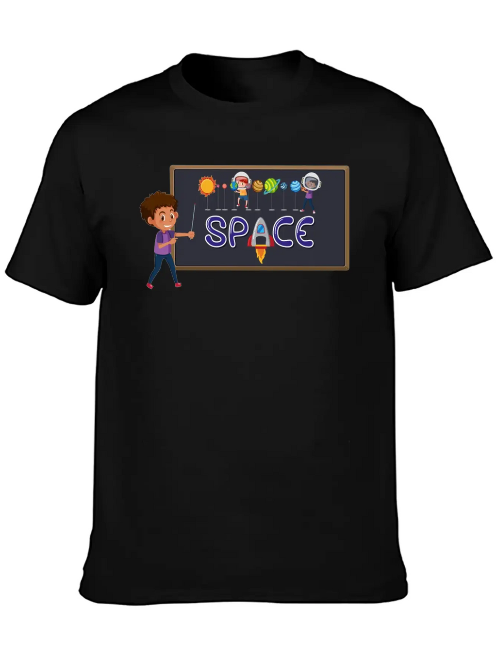Space Boy Breathable Graphic T-Shirt – Perfect For Casual Days
