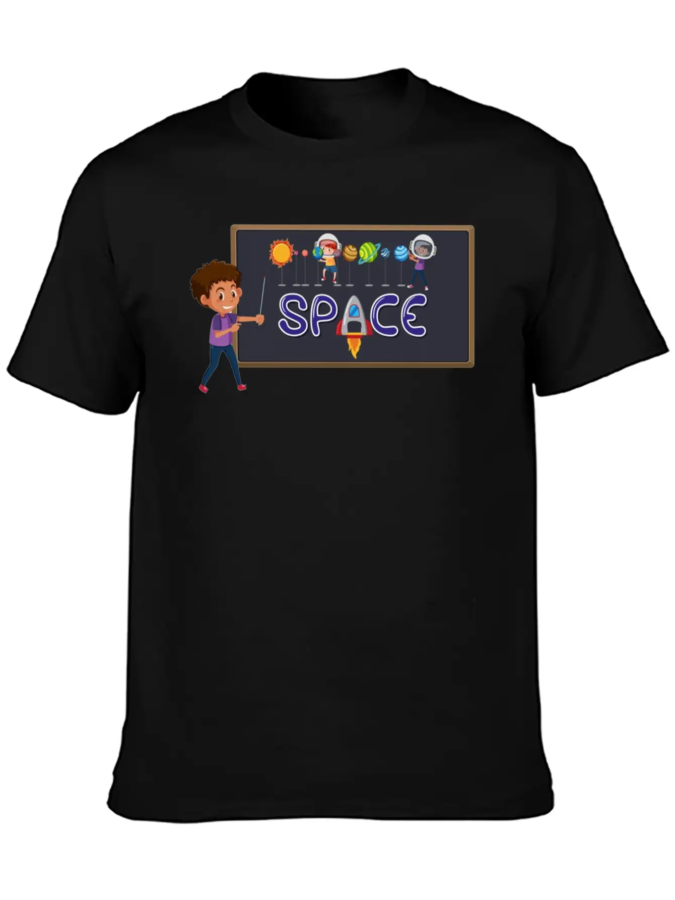 Space Boy Breathable Graphic T-Shirt – Perfect For Casual Days