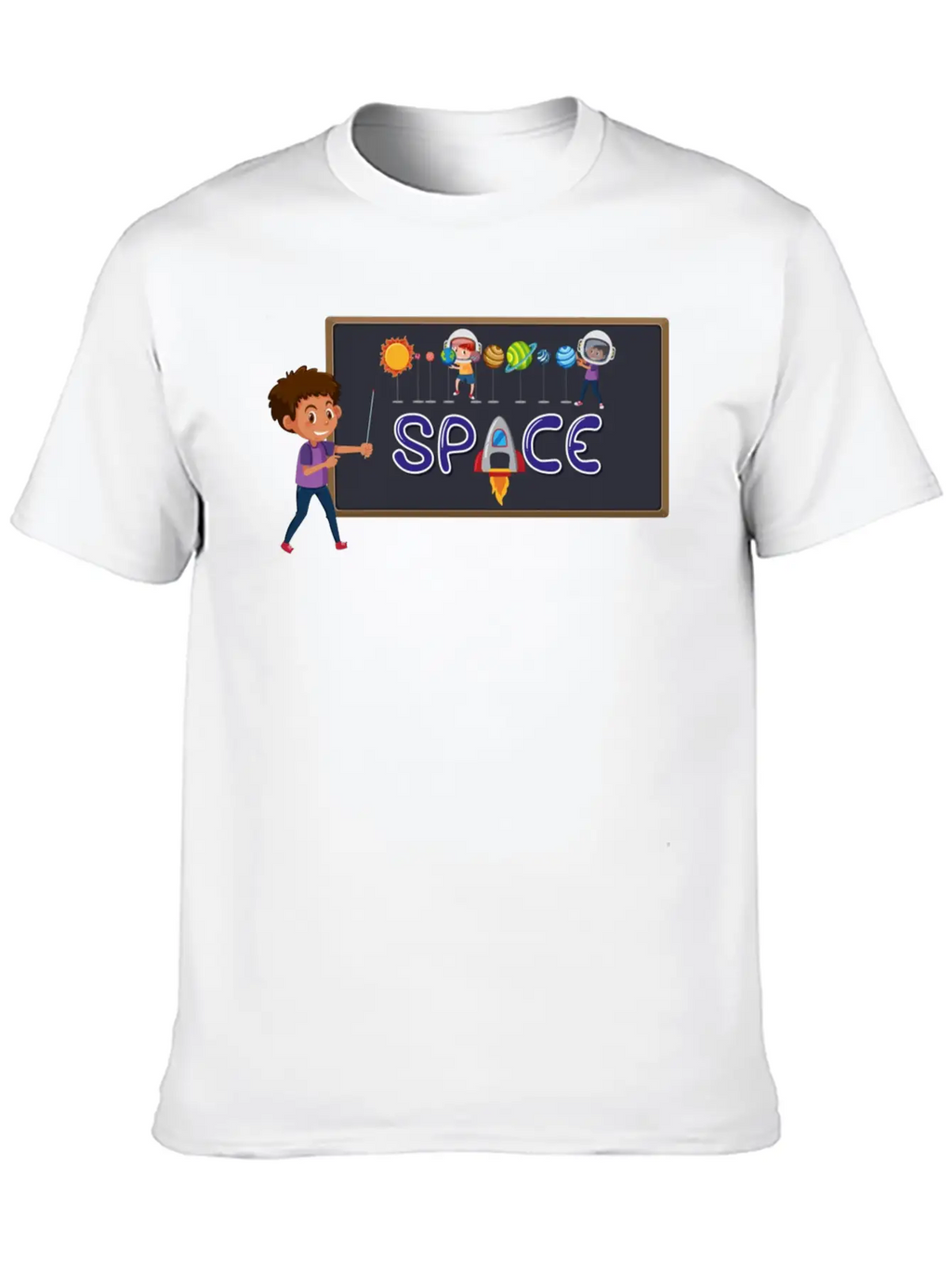 Space Boy Breathable Graphic T-Shirt – Perfect For Casual Days