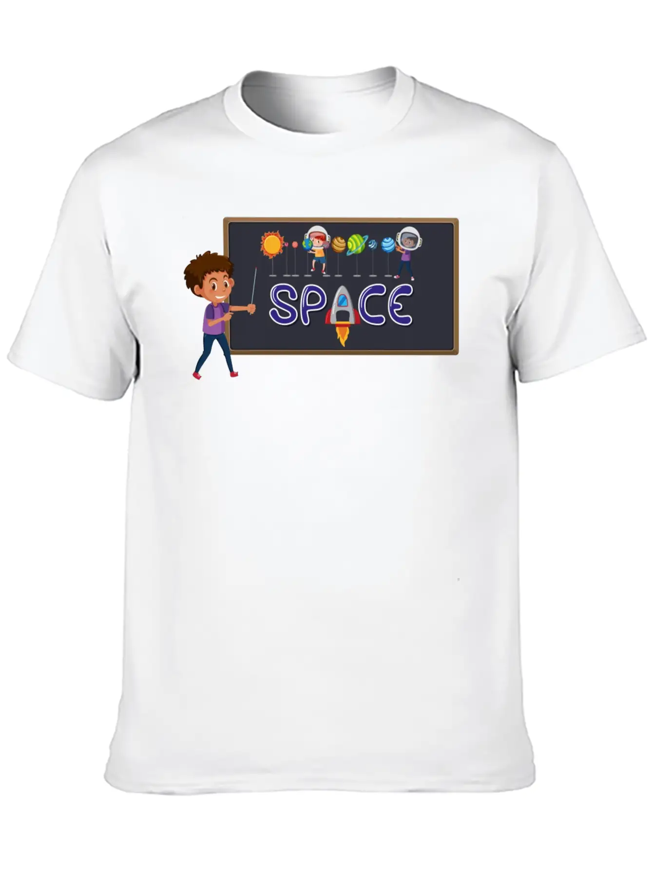 Space Boy Breathable Graphic T-Shirt – Perfect For Casual Days