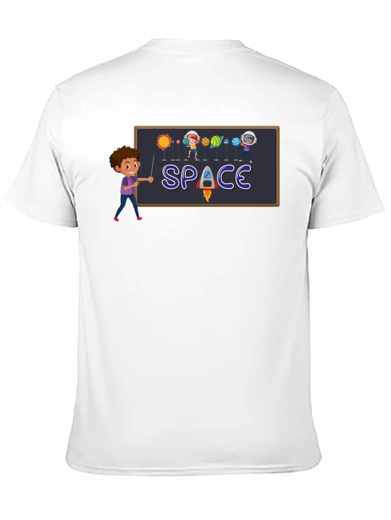 Space Boy Breathable Graphic T-Shirt – Perfect For Casual Days