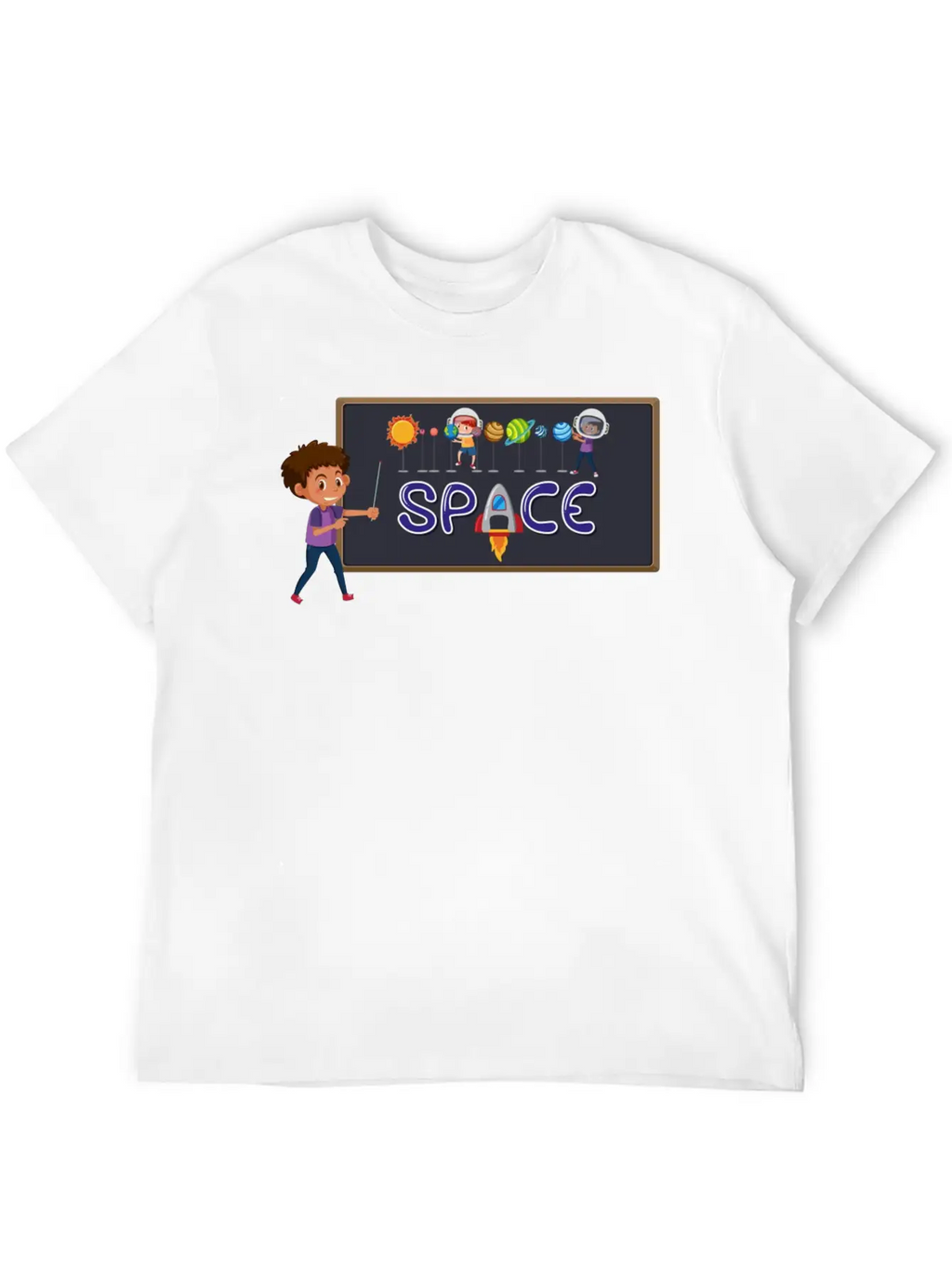 Space Boy Breathable Graphic T-Shirt – Perfect For Casual Days